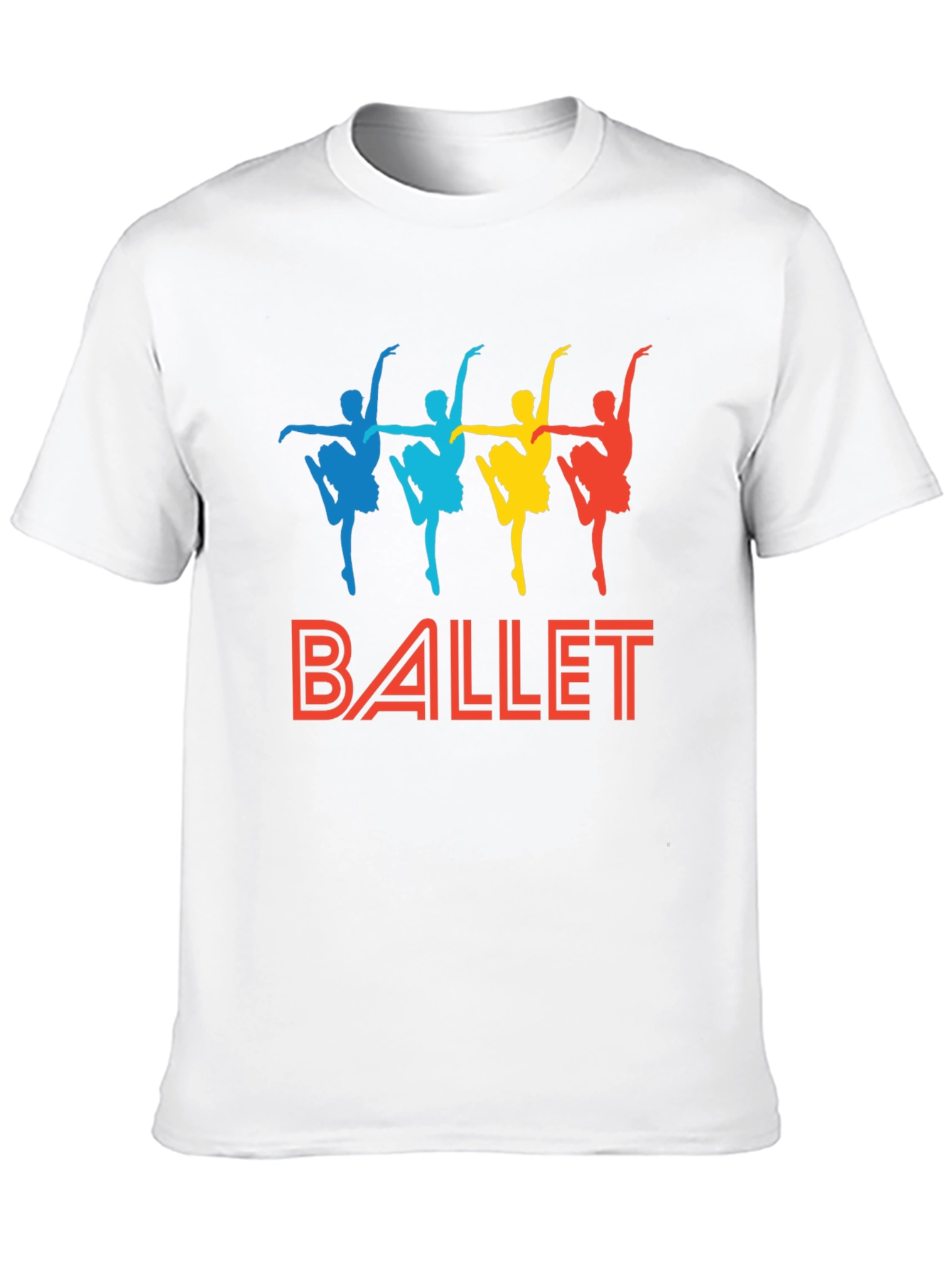 Black Ballet Dancer Graphic Tee - Black Cotton T-Shirt view 10