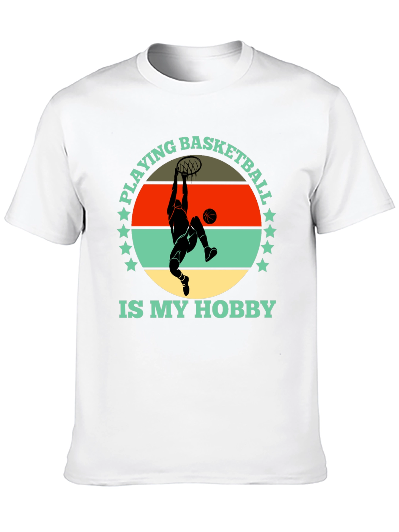 Black Basketball Hobby Graphic Tee - Stylish Cotton T-Shirt view 10