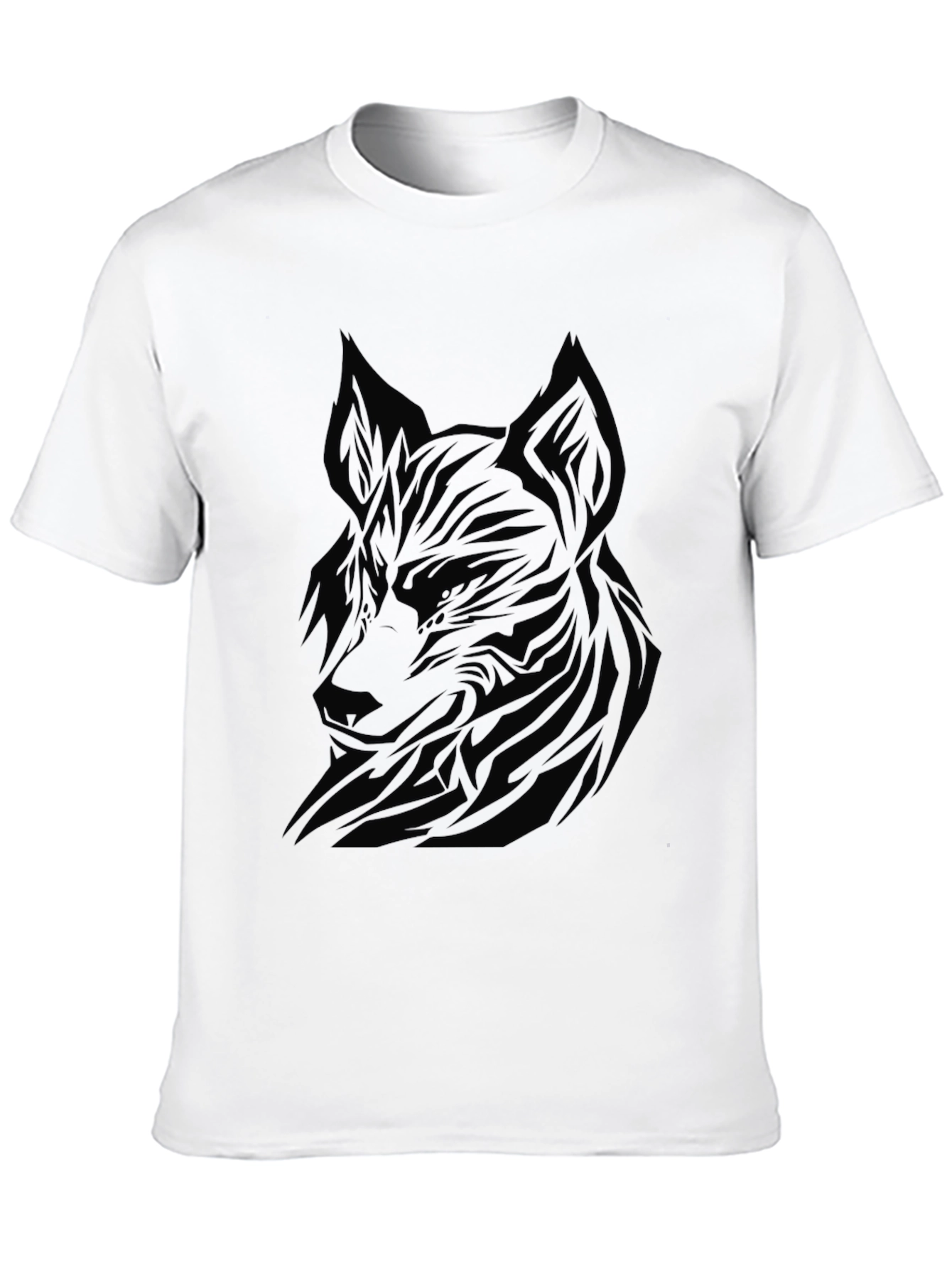 Black Black Wolf Graphic Tee - Men's Modern Fit view 10