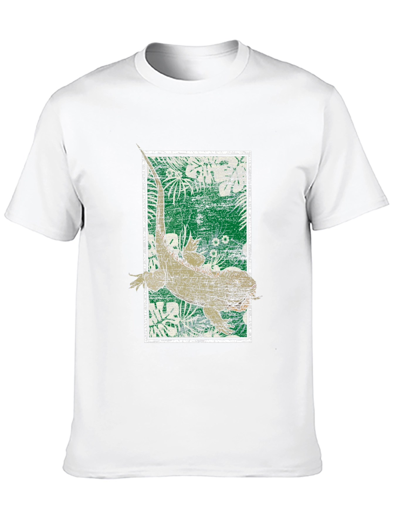 Black Reptile Graphic Tee - Vintage Lizard Design view 10