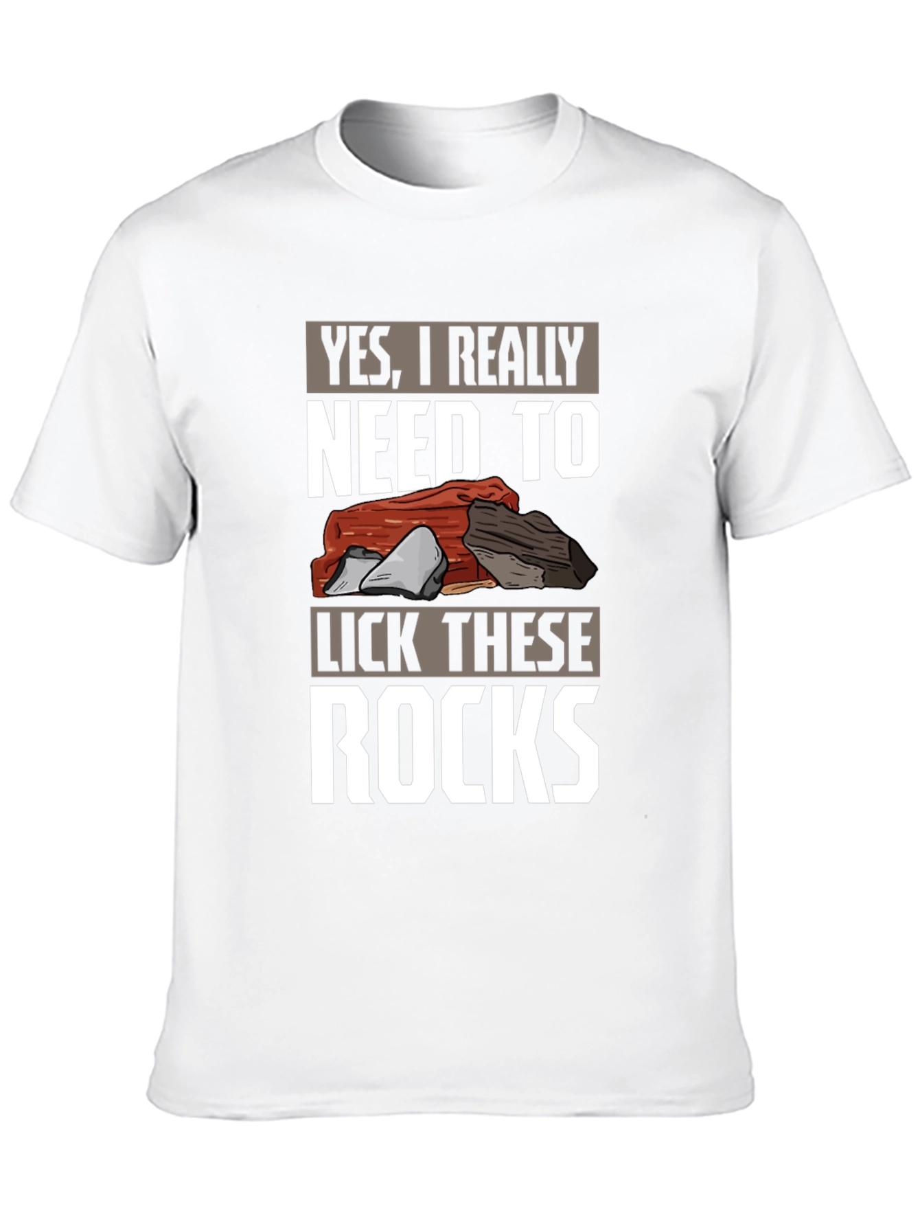 Black Funny Rock Licking T-Shirt - Geologist Humor view 10
