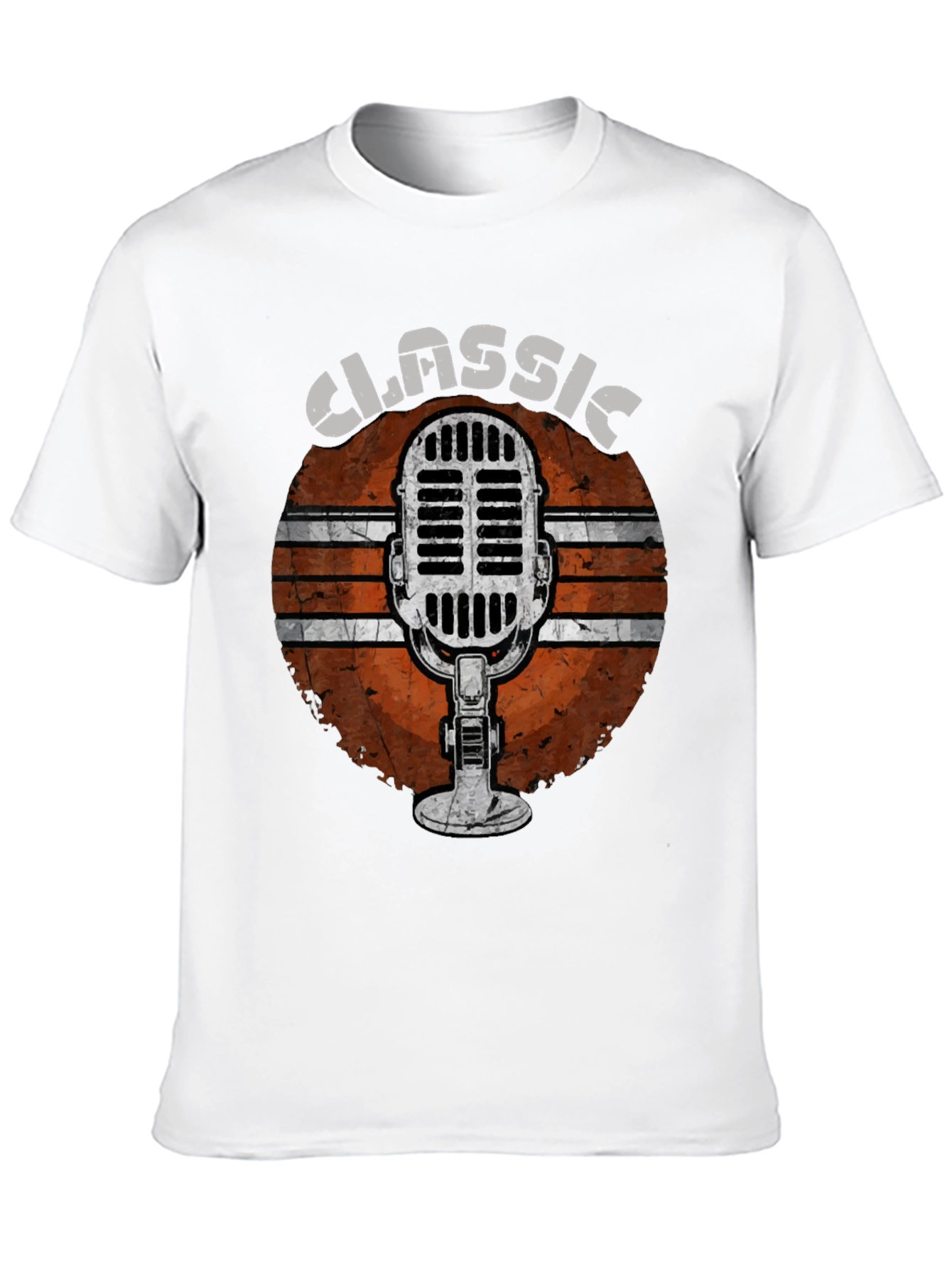 Black Classic Microphone Graphic Tee view 10