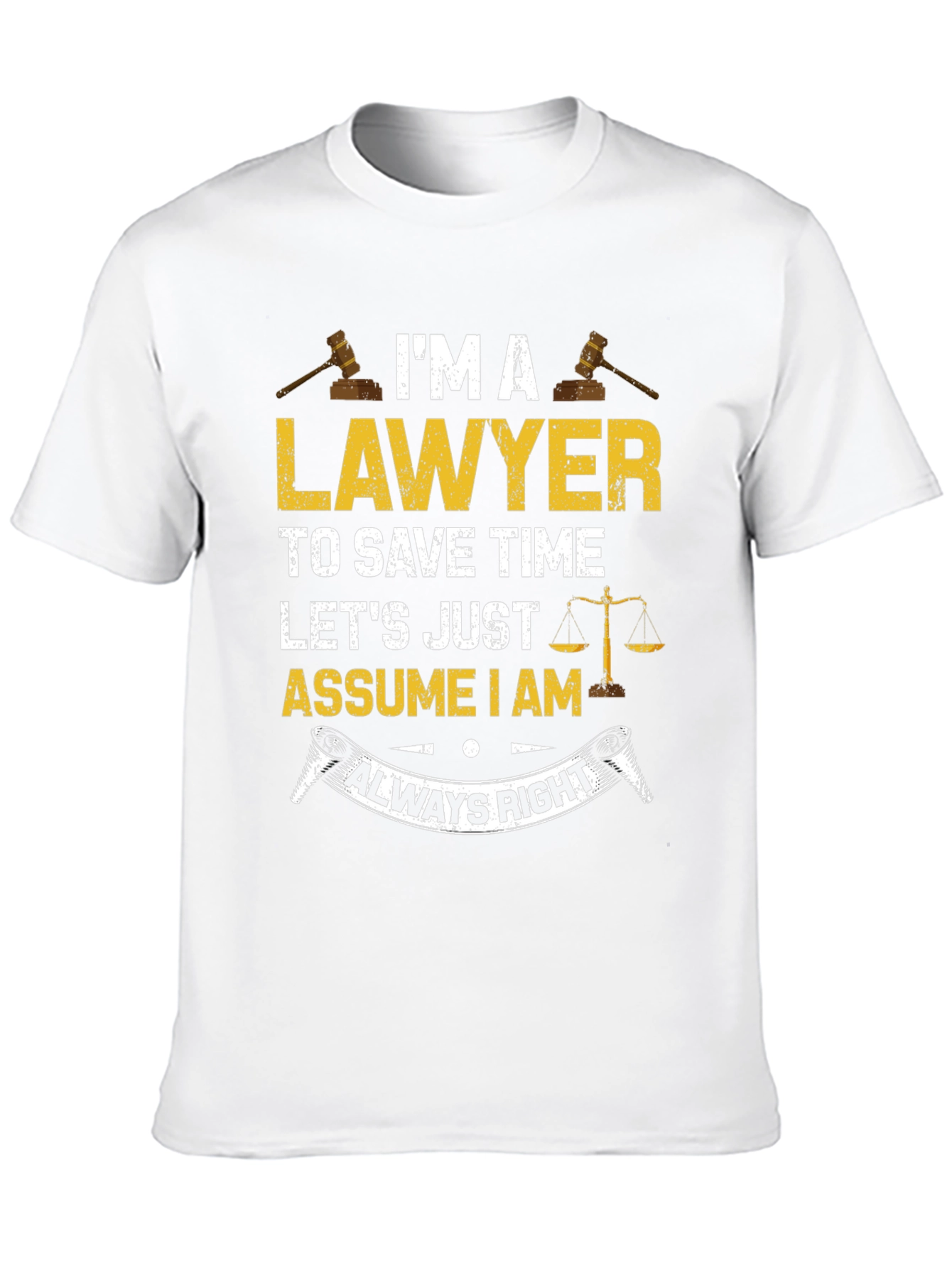 Black Lawyer Always Right Graphic T-Shirt view 10