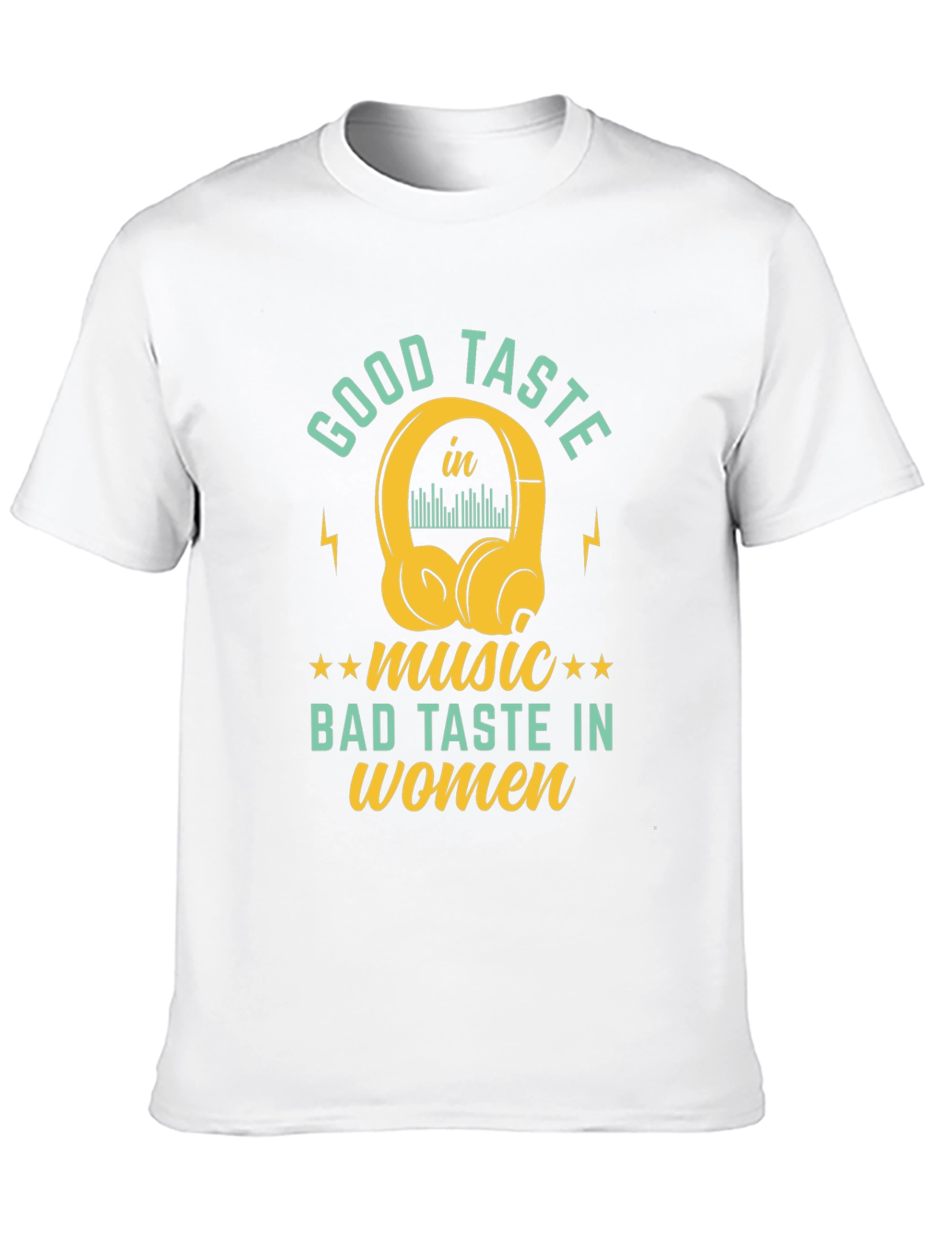 Black Good Taste Music Tee - Humorous Graphic T-Shirt view 10
