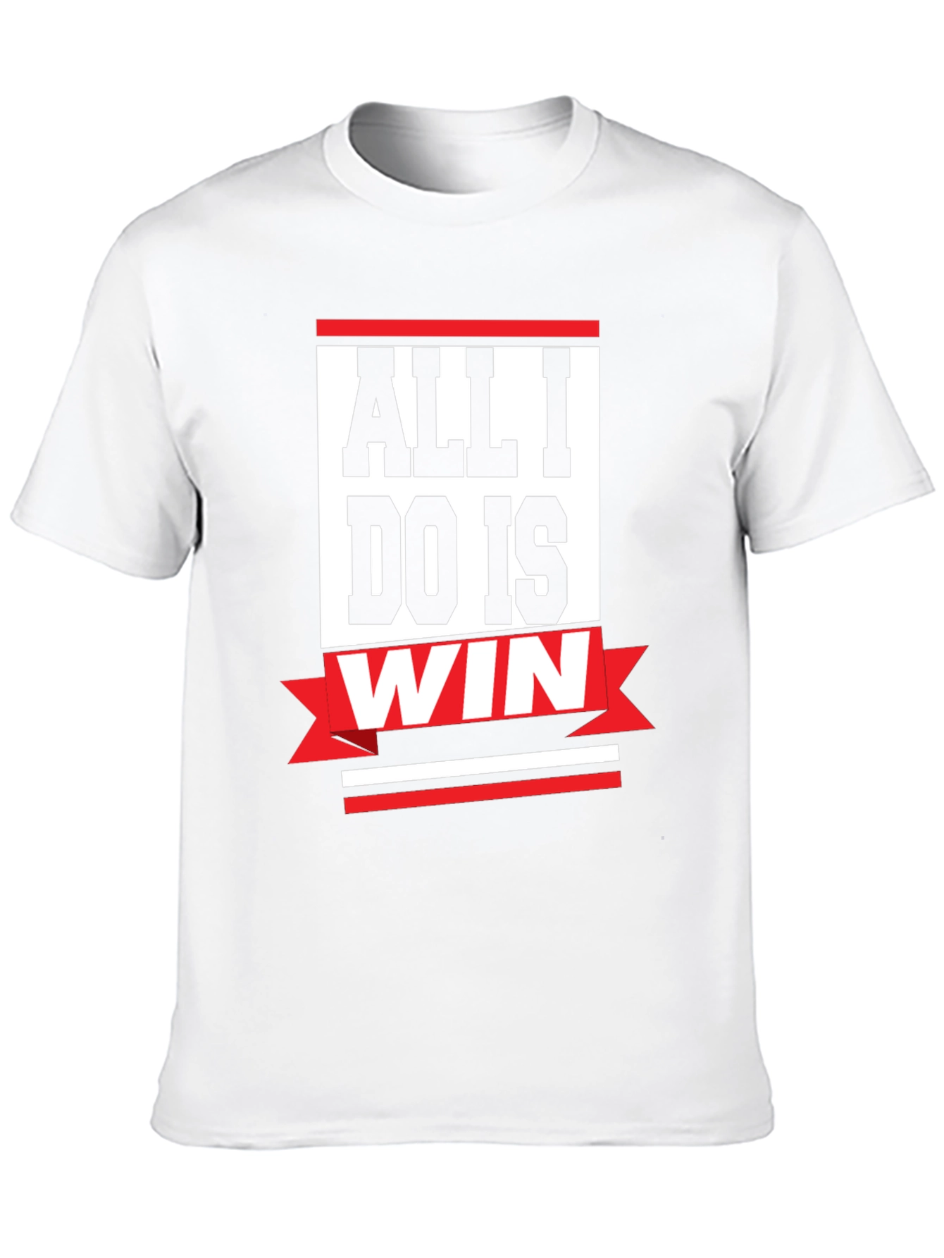 Black All I Do Is Win T-Shirt view 10