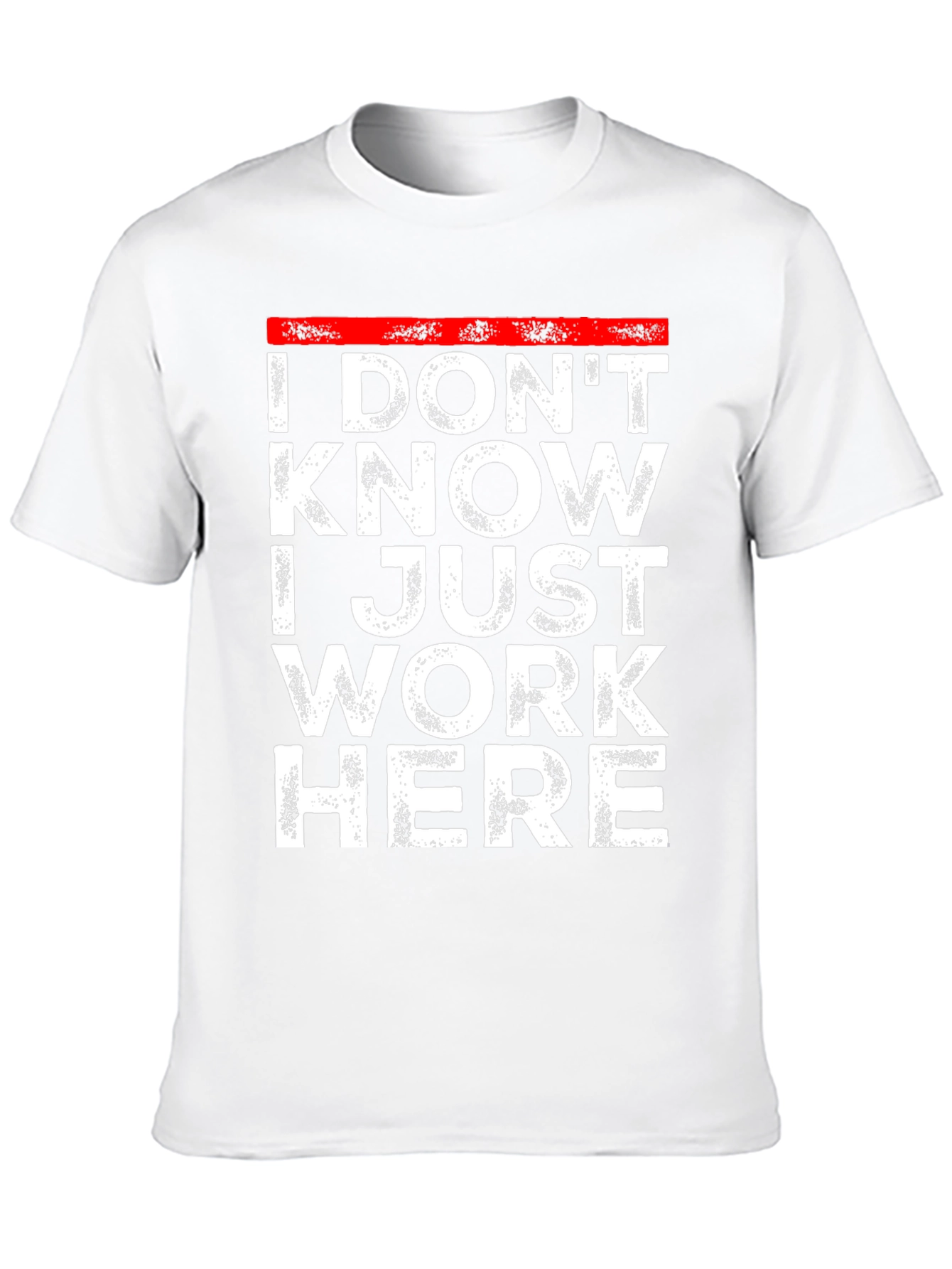 Black I Don't Know I Just Work Here T-Shirt view 10