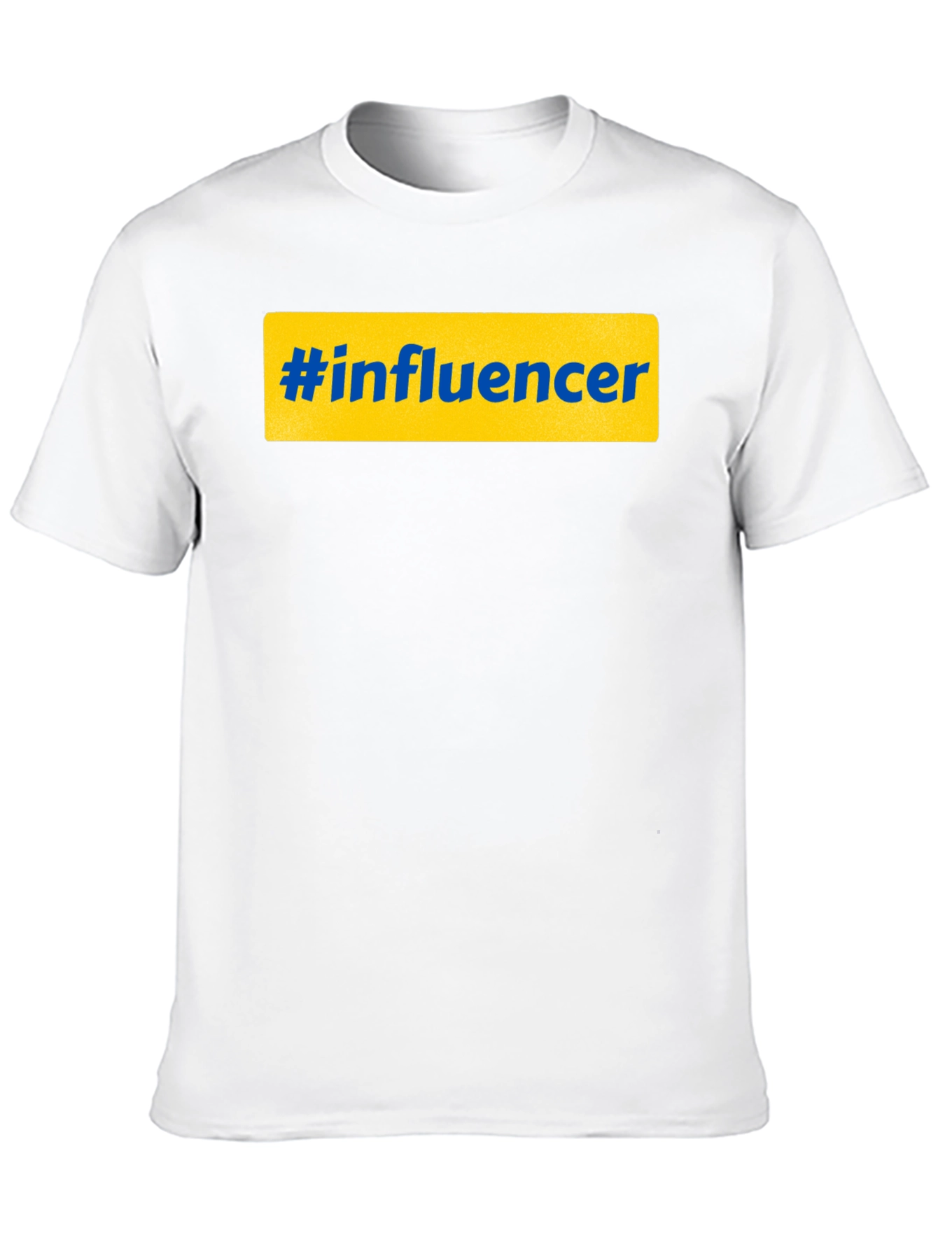 Black Hashtag Influencer Graphic Tee - Black Casual T-Shirt view 10