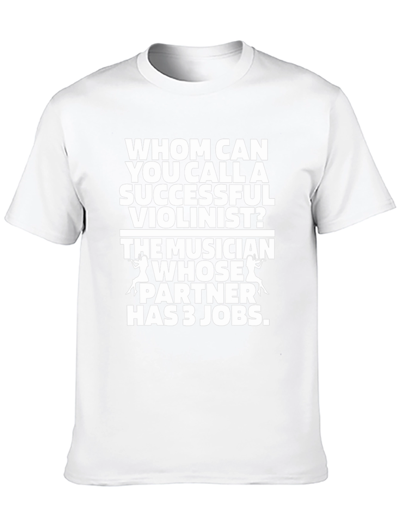 Black Funny Musician T-Shirt - Violinist Partner Joke view 10
