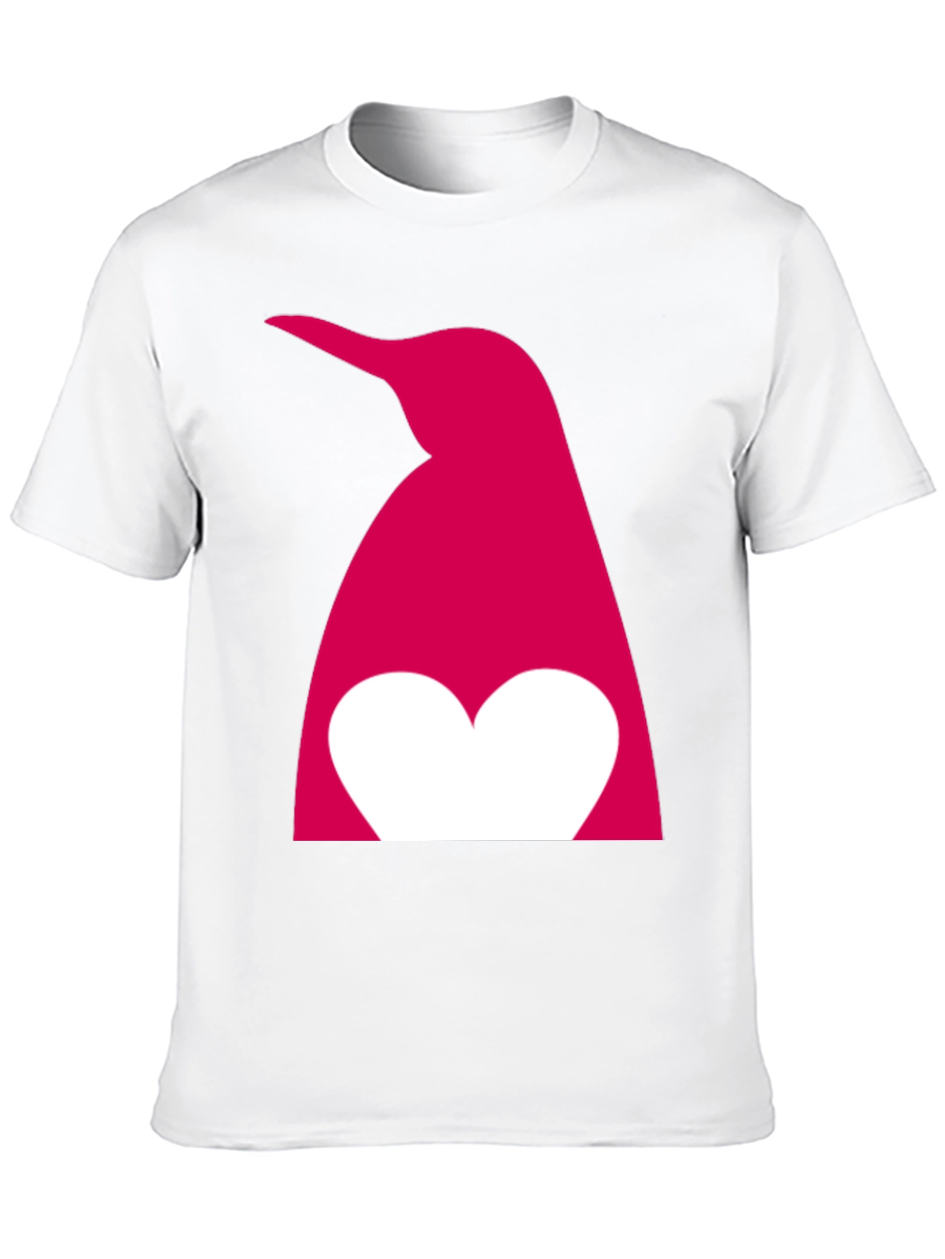 Black Penguin Heart Graphic T-Shirt - Black view 10