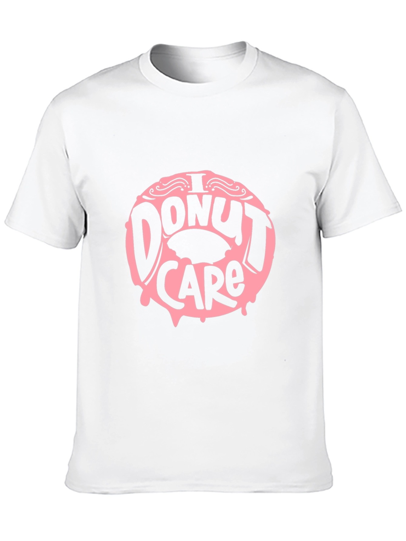 Black I Donut Care Graphic Tee - Funny Unisex T-Shirt view 10