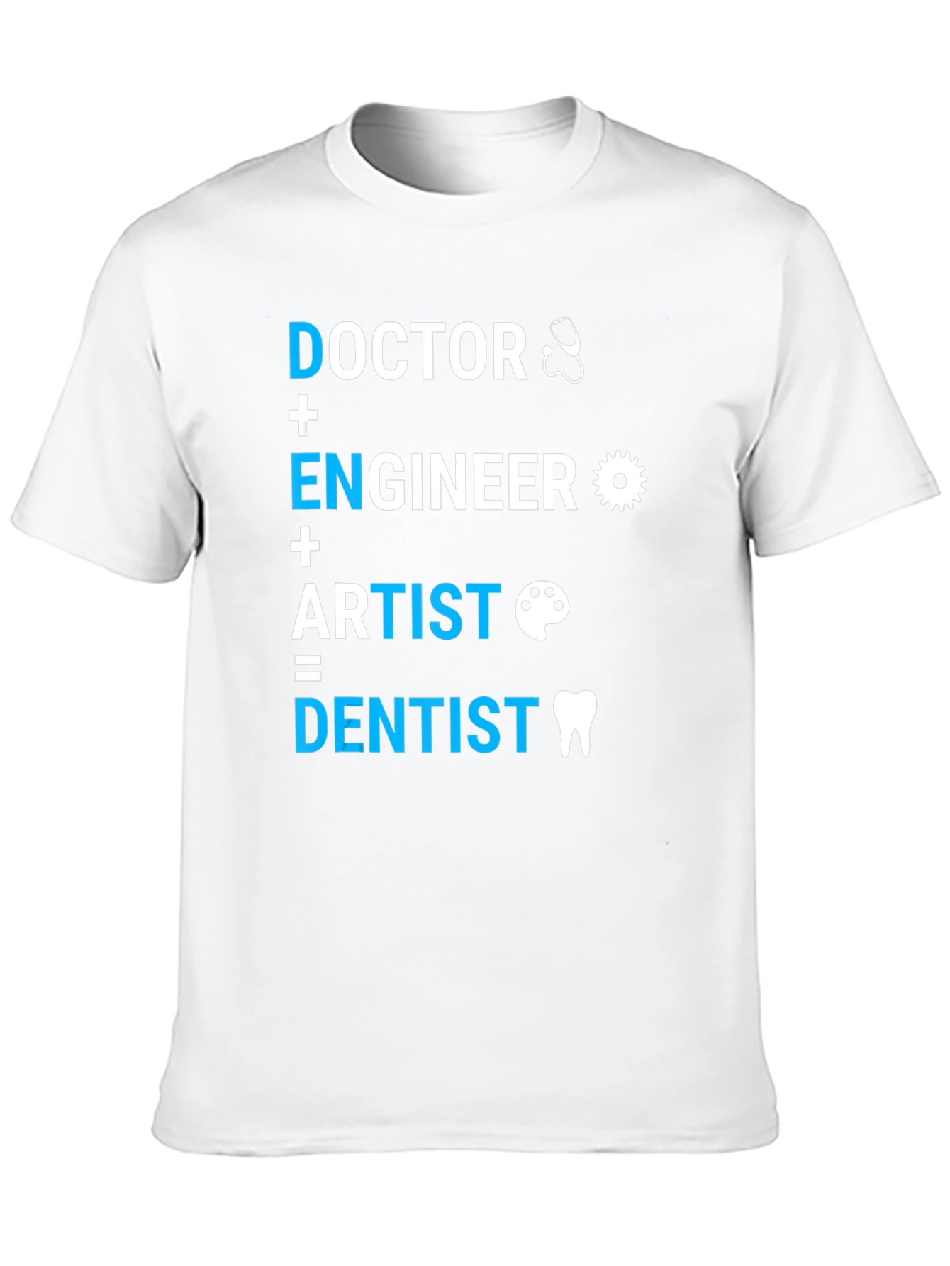 Black Doctor, Engineer, Artist = Dentist T-Shirt view 10