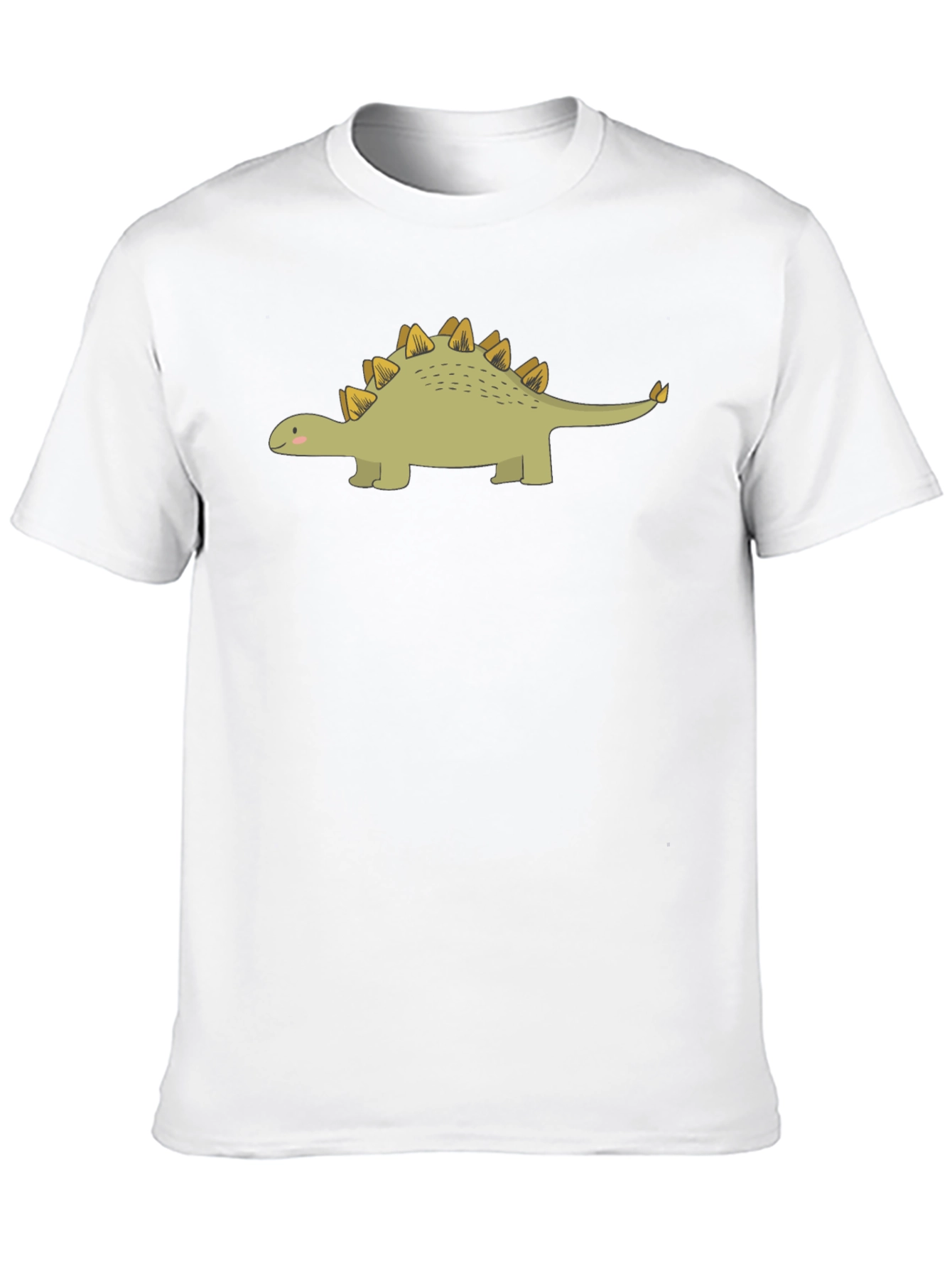 Black Dinosaur Graphic Tee - Cute Stegosaurus T-Shirt view 10