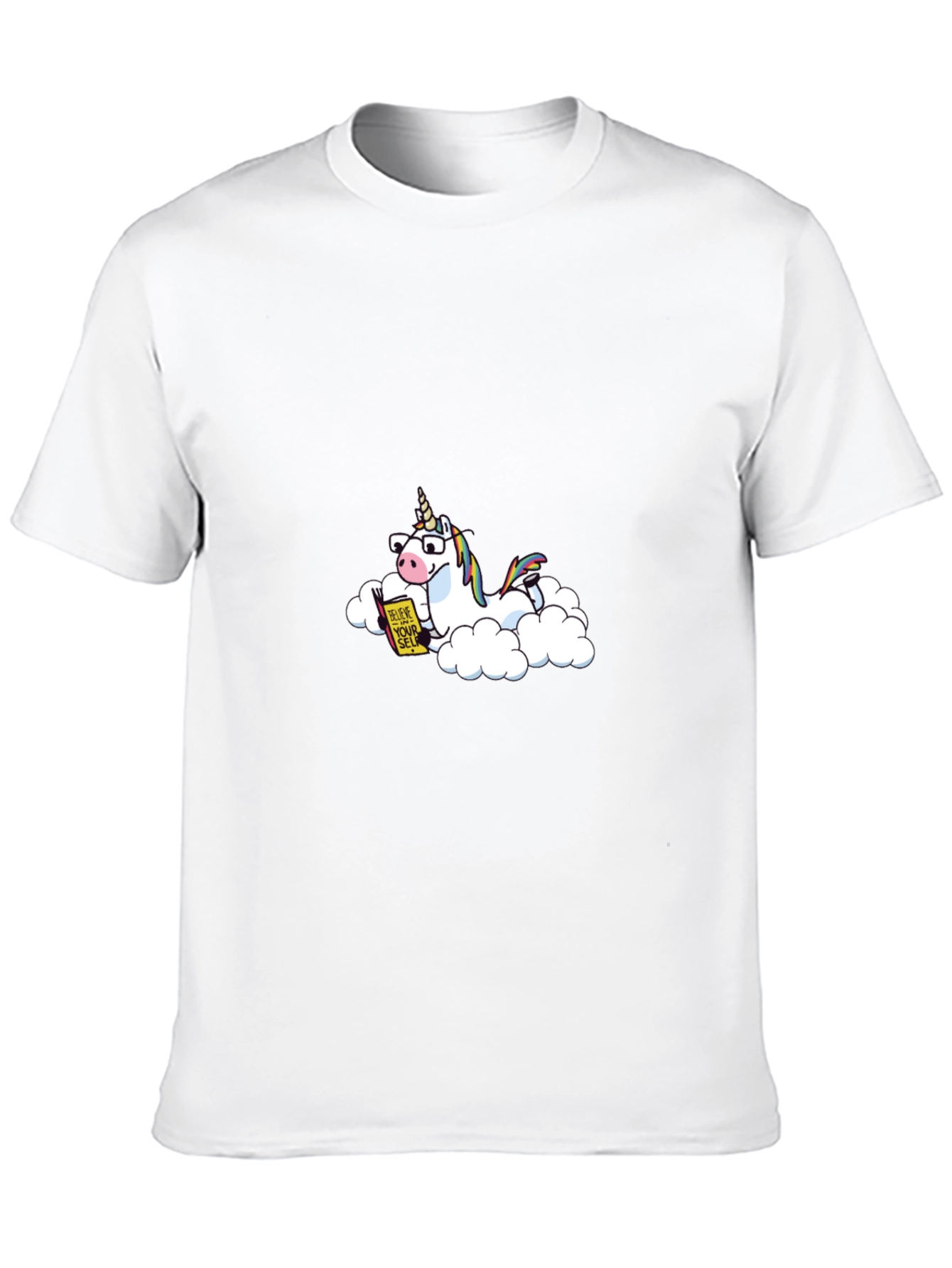 Black Believe in Yourself Unicorn T-Shirt view 10