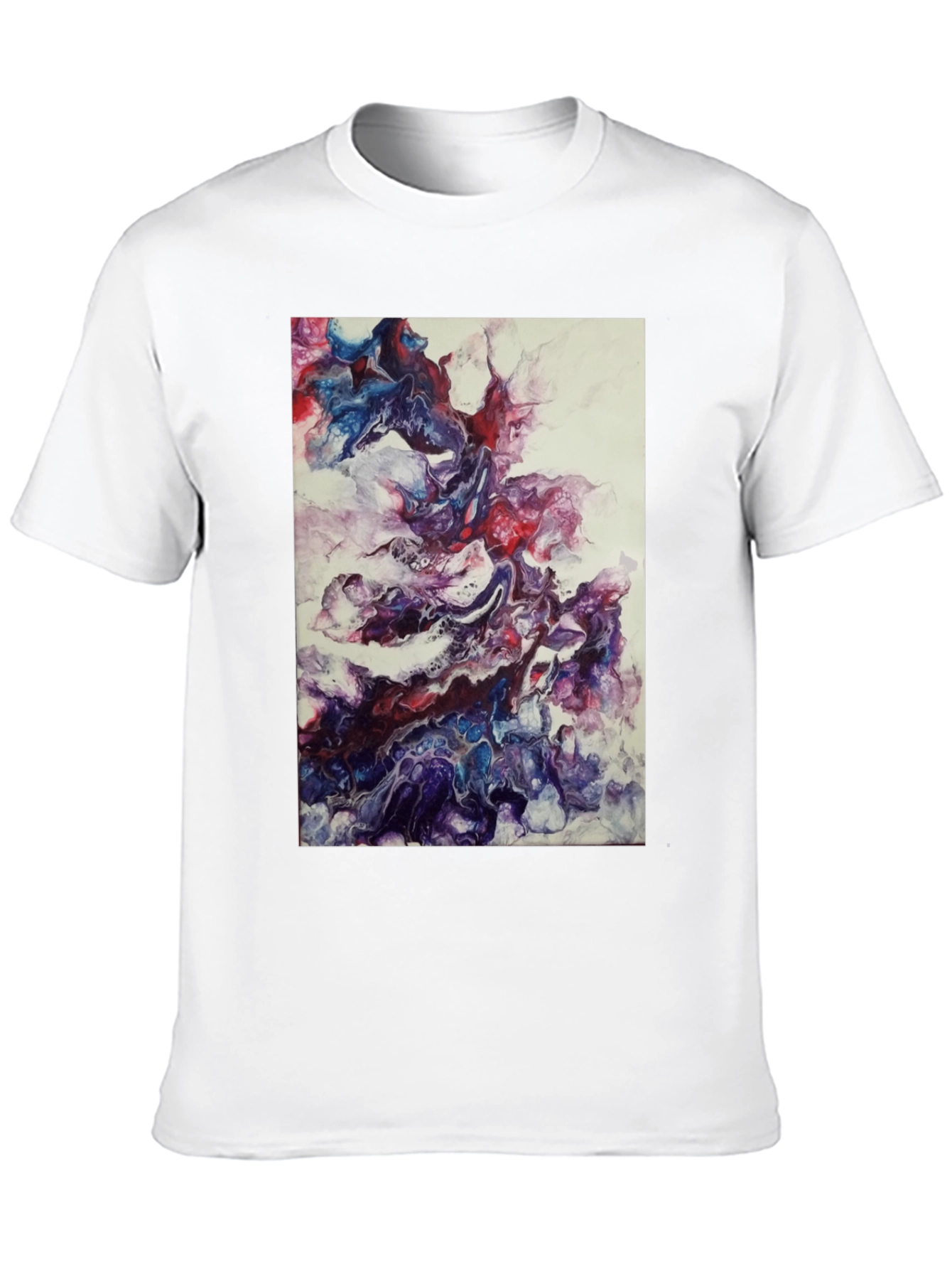 Black Abstract Art Black T-Shirt view 10