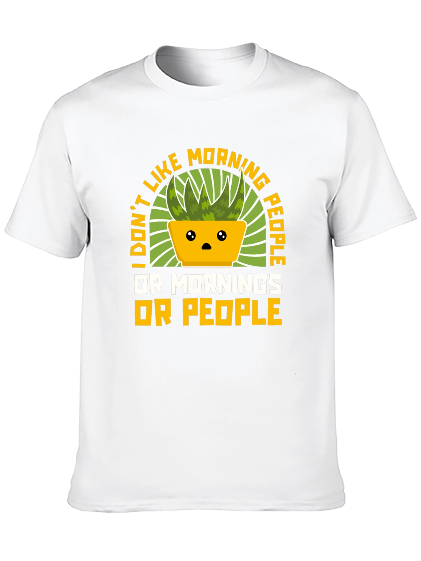 Black Funny Anti-Morning People T-Shirt view 10