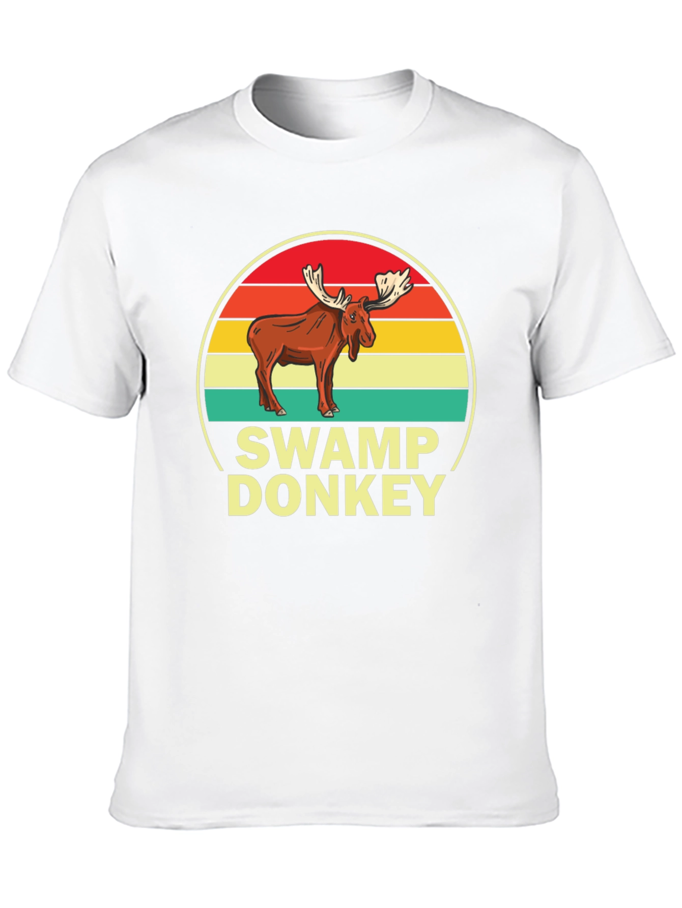 Black Swamp Donkey T-Shirt, Moose Graphic Tee view 10