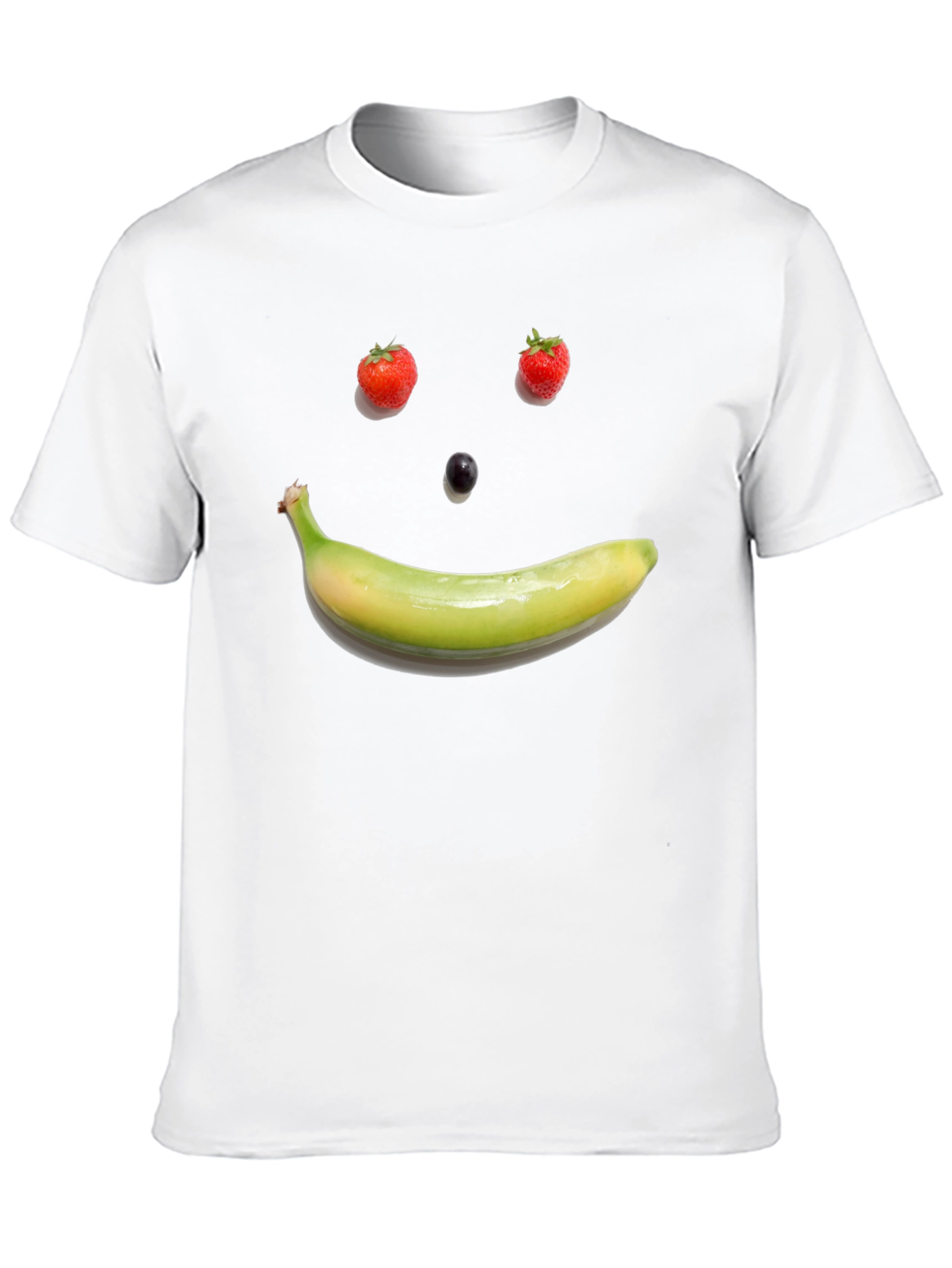 Fruit Face Graphic Tee - Black Cotton T-Shirt - 10