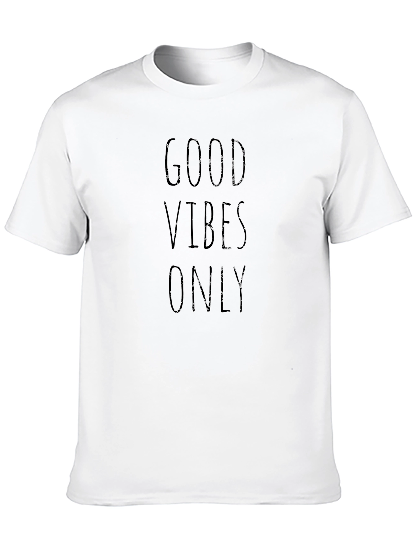Black Good Vibes Only Black Graphic Tee view 10