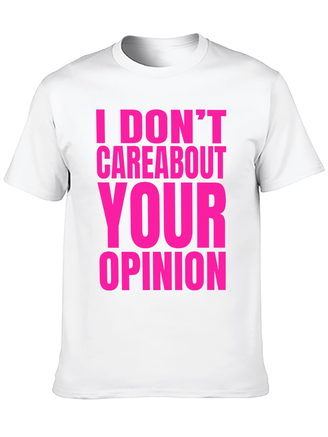 Black I Don't Care About Your Opinion Graphic Tee view 10