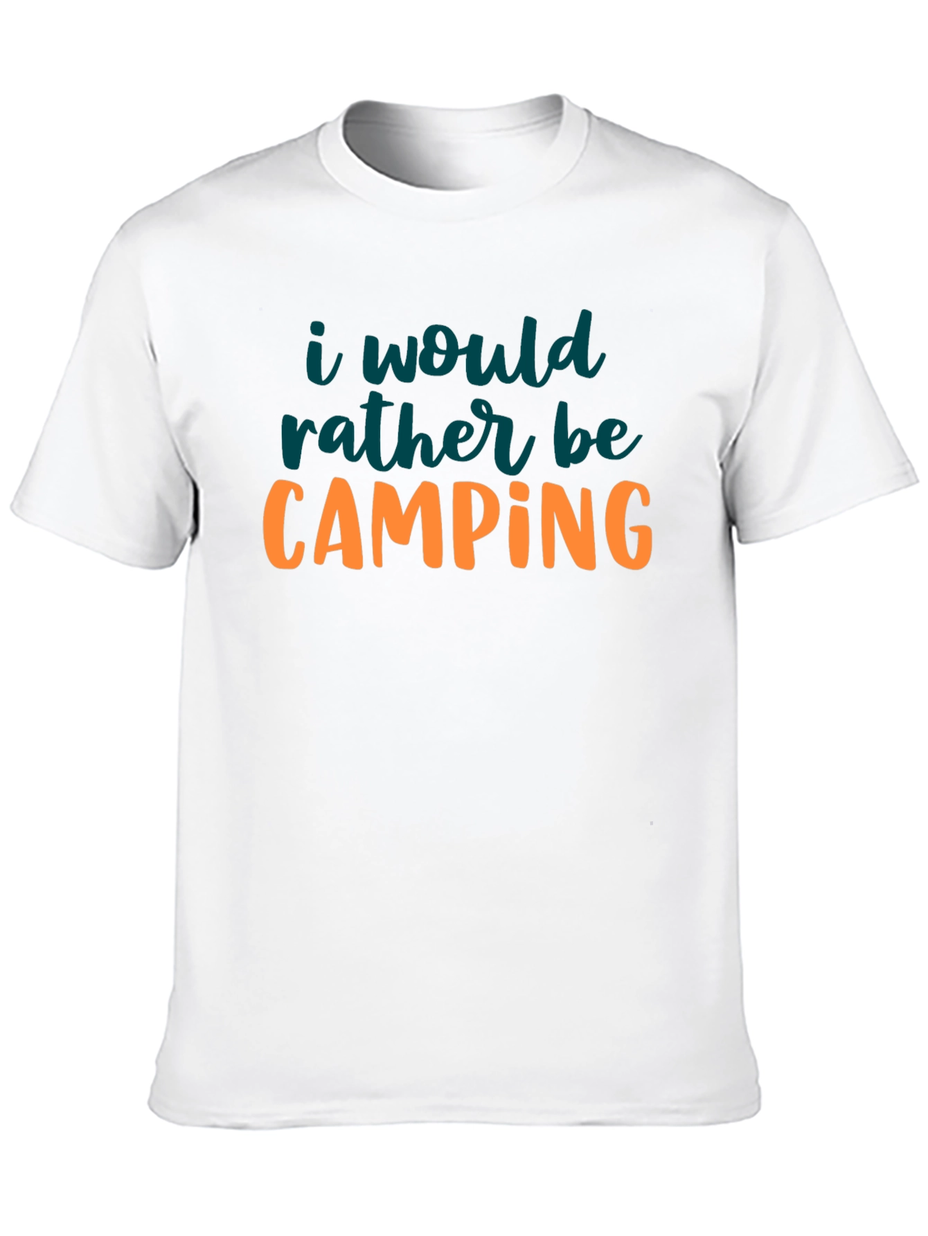 Black Camping Graphic Tee - Black Crew Neck view 10