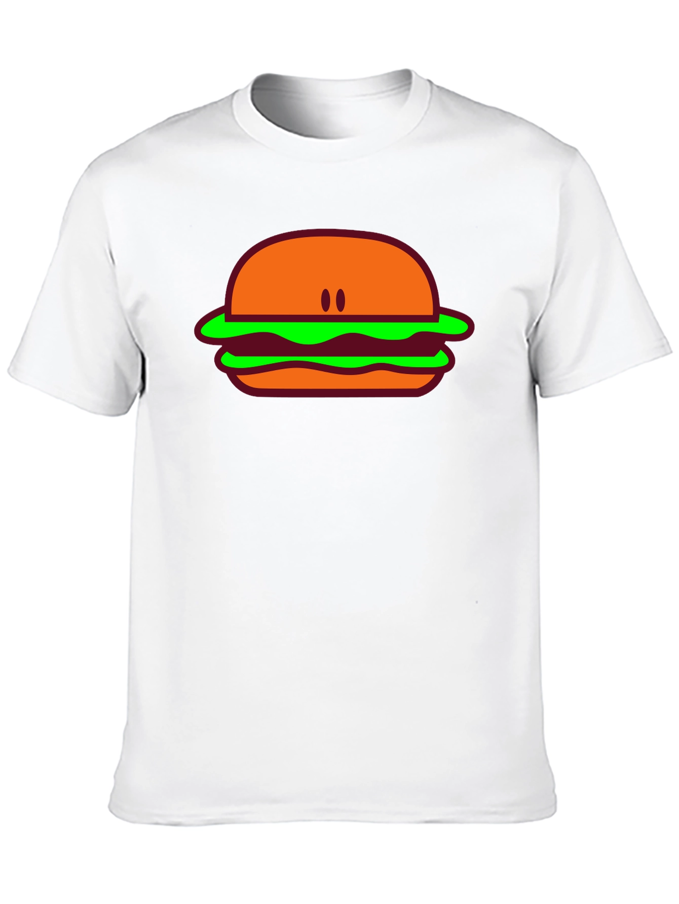 Black Burger Graphic Tee - Casual Black T-Shirt view 10