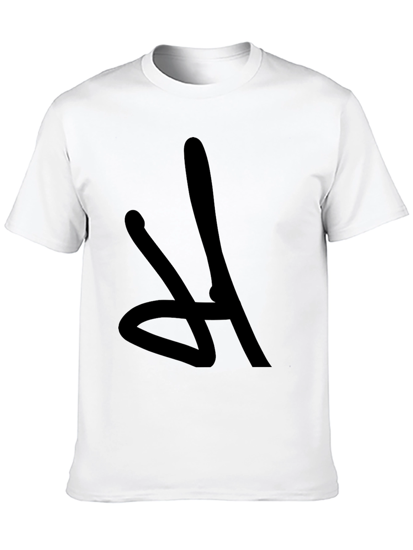 Black Bold Graphic Tee - Abstract Design, Casual Comfort view 10