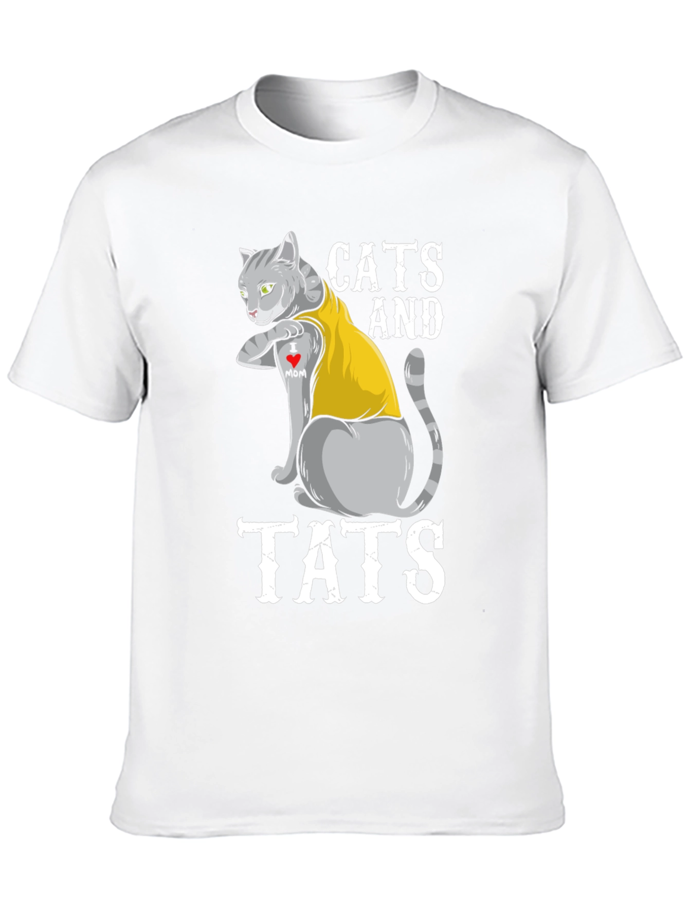 Black Cats and Tats Graphic T-Shirt - Novelty Tee view 10