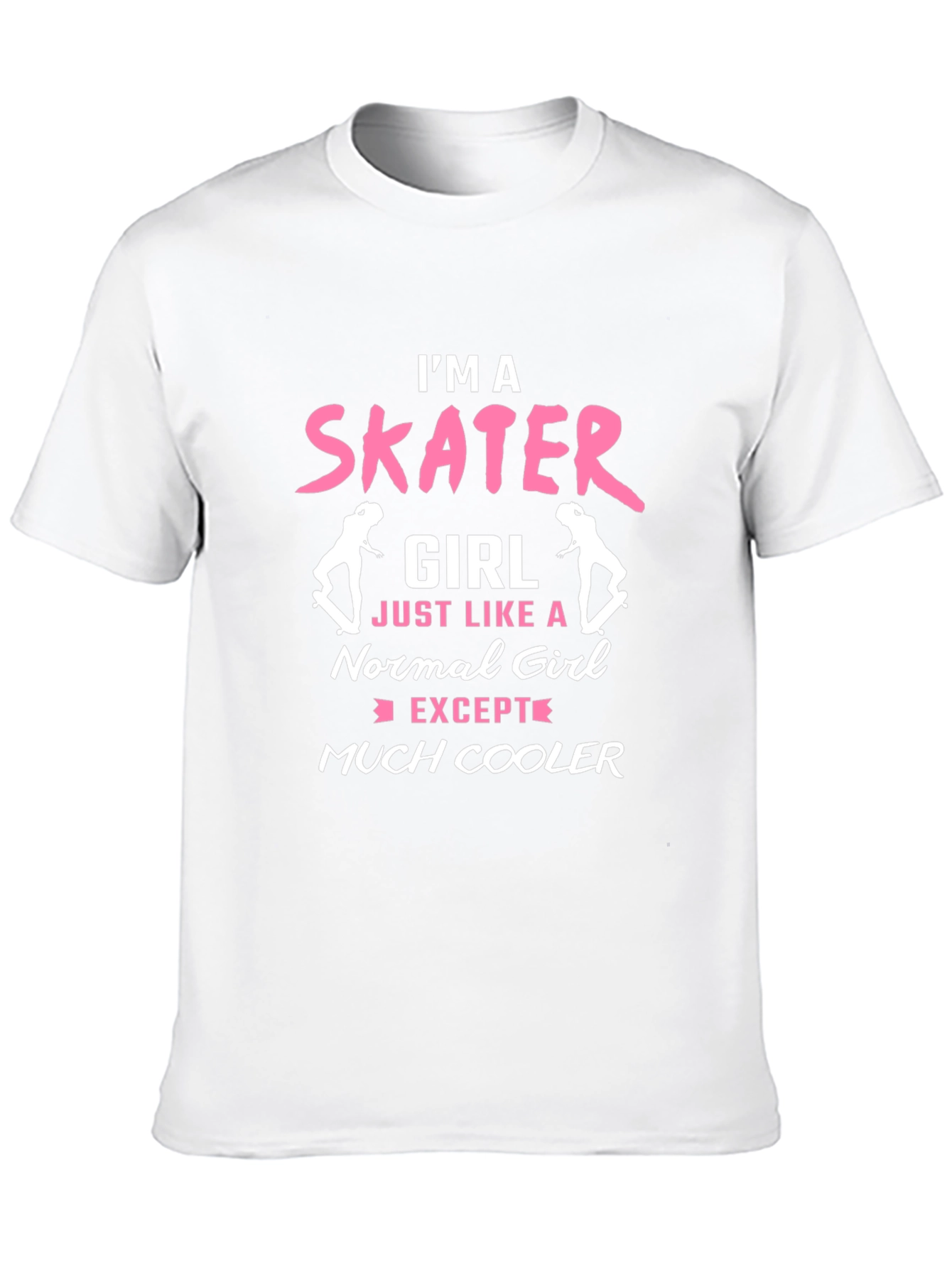 Black Skater Girl T-Shirt - Cool Graphic Tee view 10