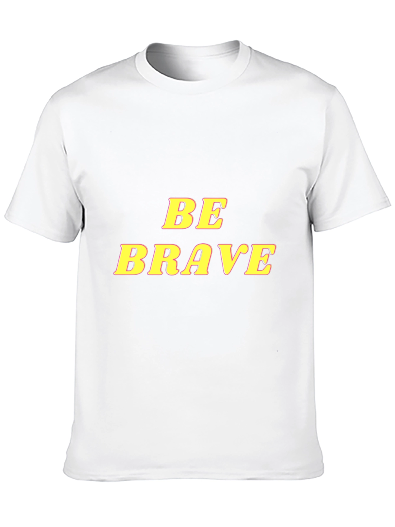 Black Be Brave Graphic Tee - Mens Black T-Shirt view 10