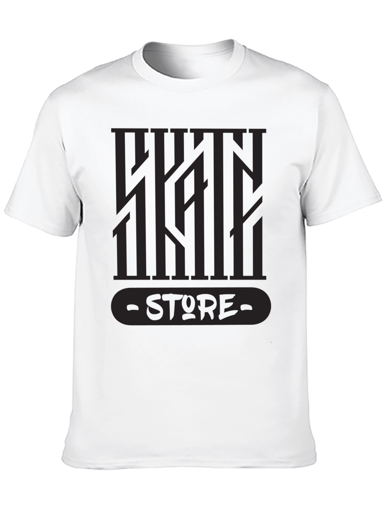 Black Urban Style Graphic Tee - Dark Design view 10
