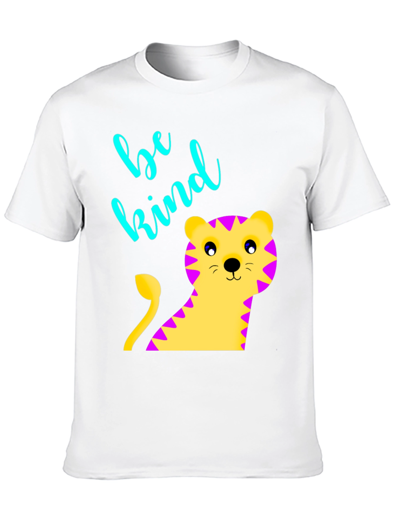 Black Be Kind Tiger Graphic Tee - Unisex view 10