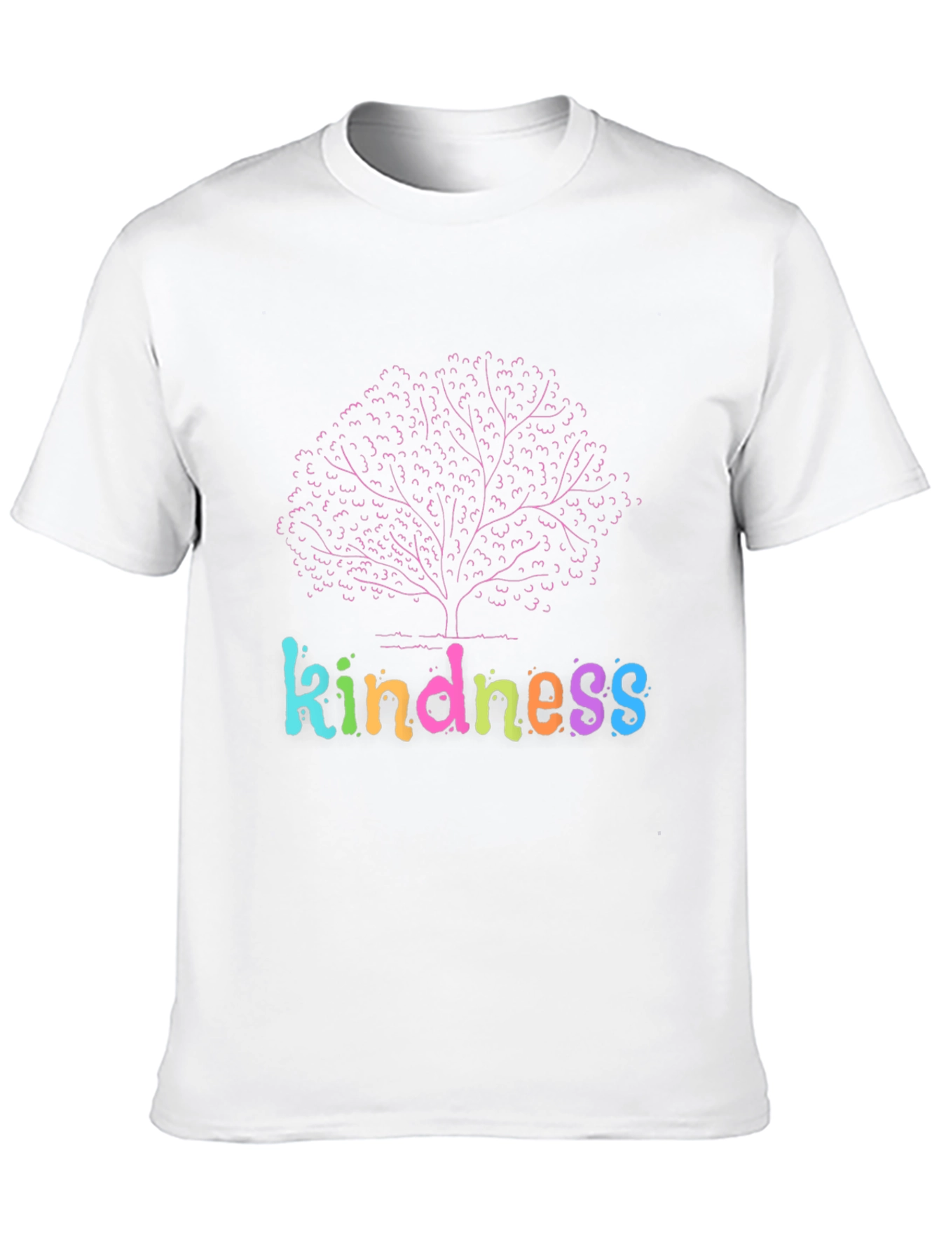 Black Kindness Tree Graphic Black T-Shirt view 10