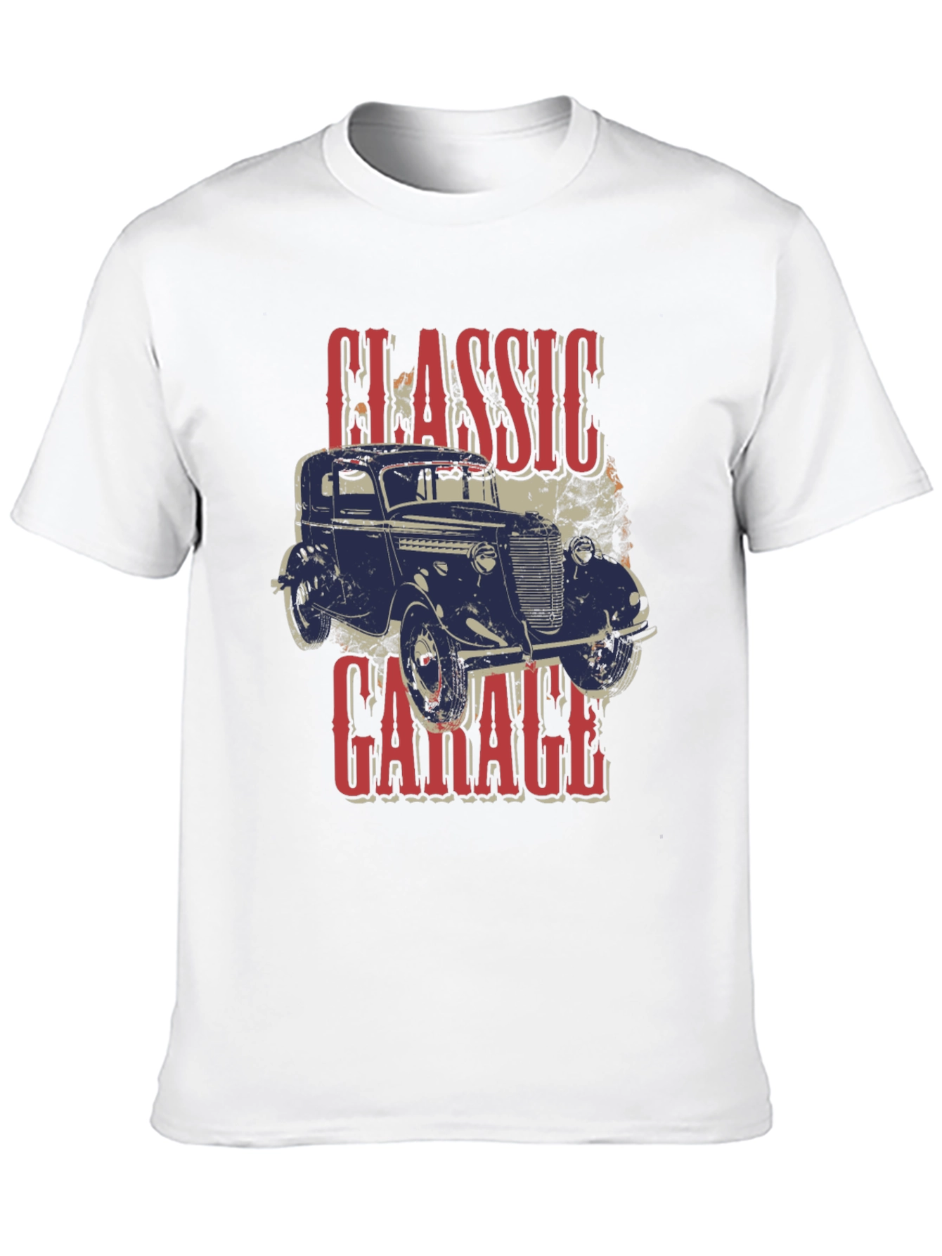 Black Classic Garage Car T-Shirt view 10