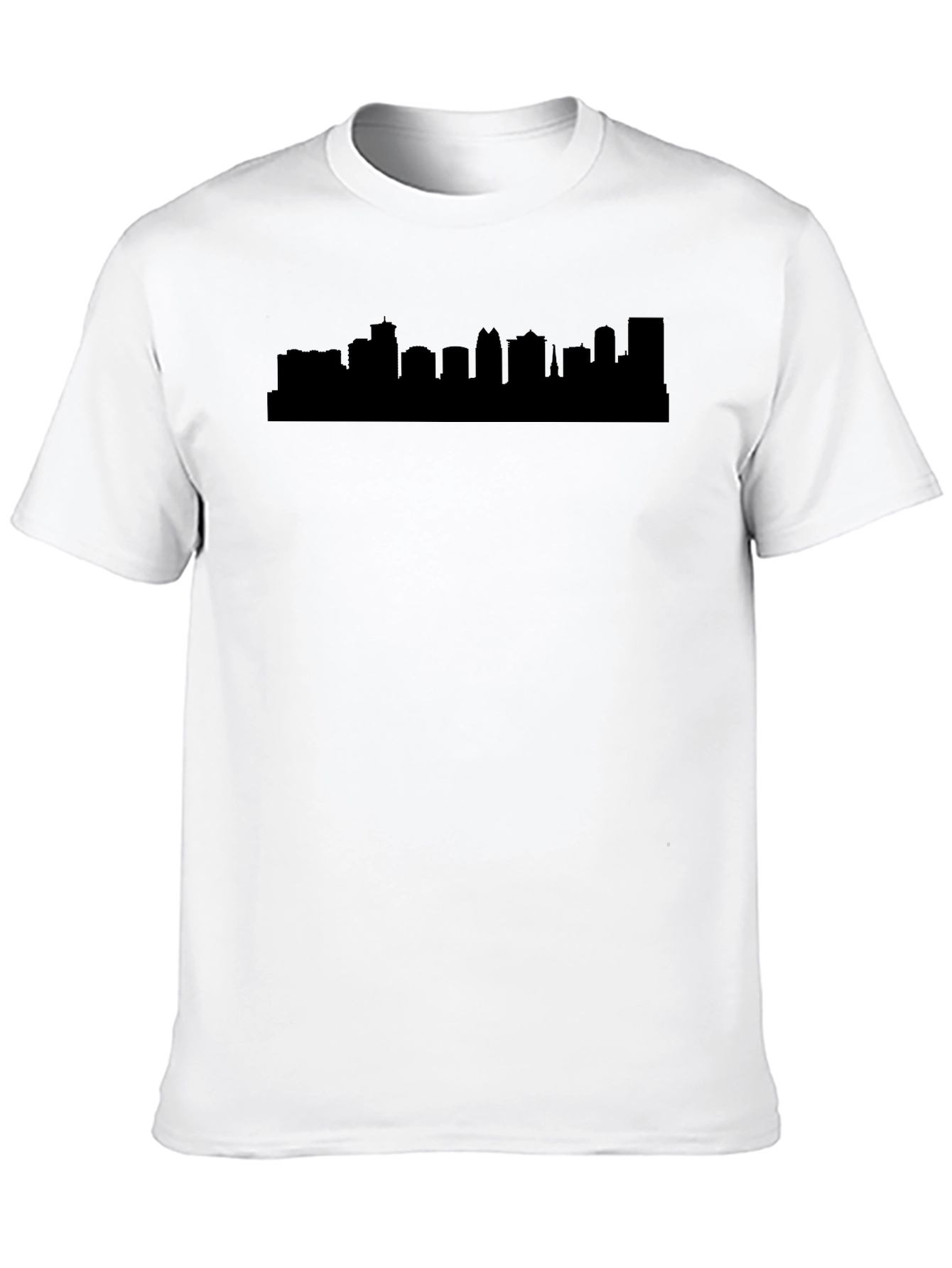 Black City Skyline Graphic Tee - Black view 10