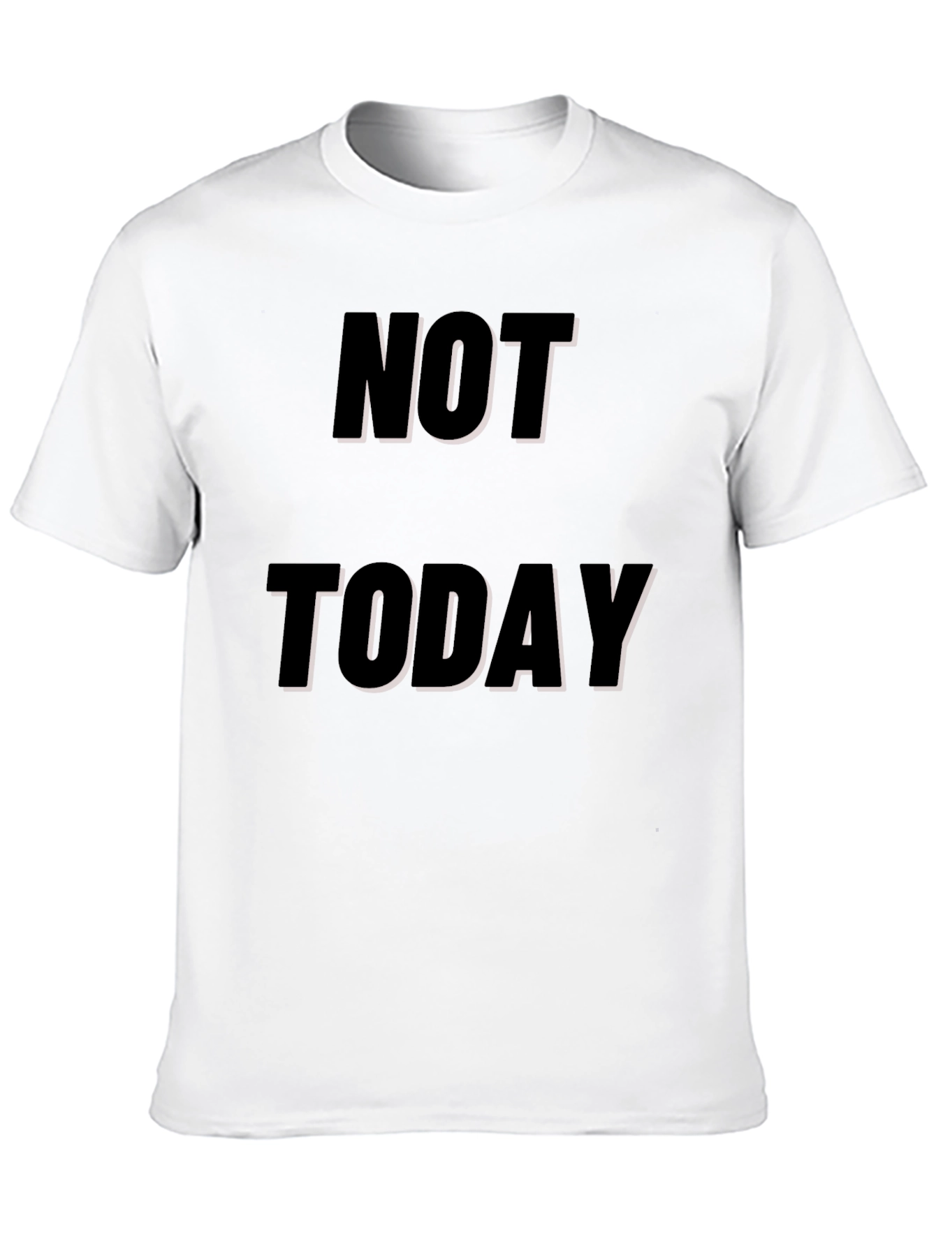 Black Not Today Black Graphic Tee view 10