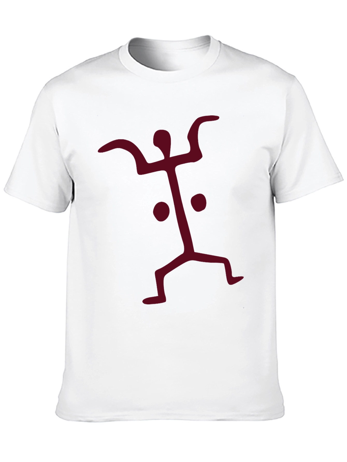 Black Abstract Graphic Print Crew Neck Tee view 10