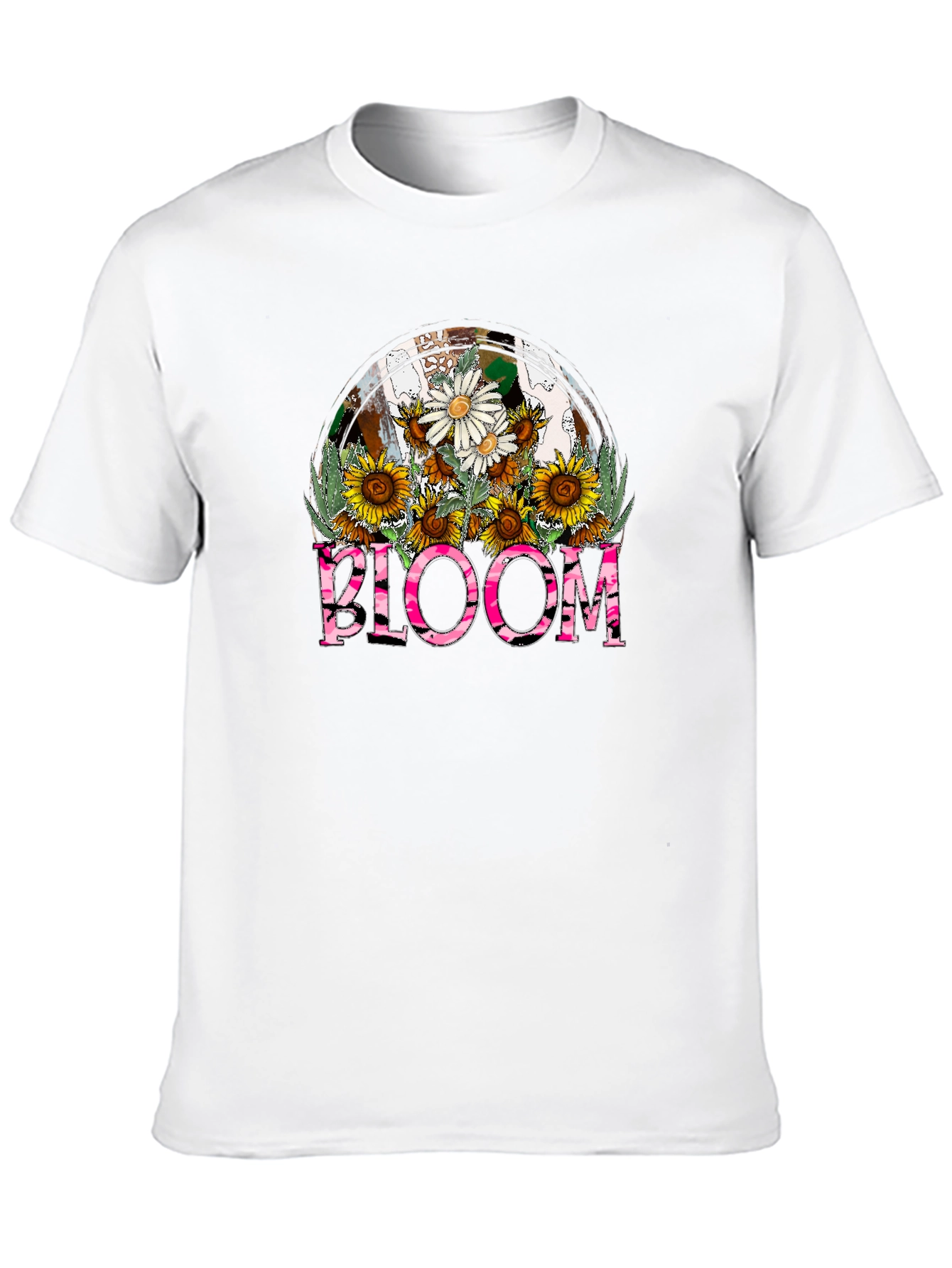 Black Bloom Floral Graphic T-Shirt - Stylish Casual Tee view 10