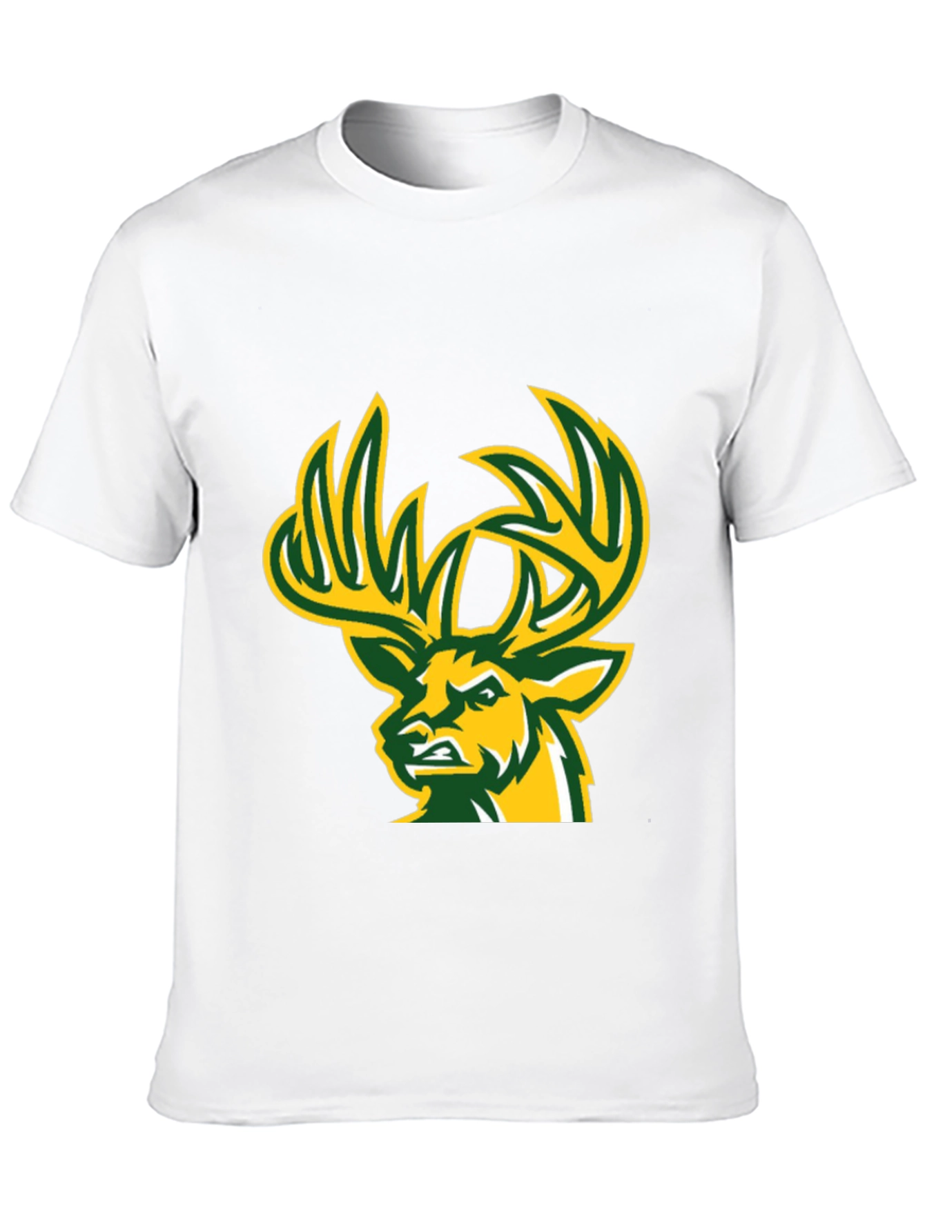 Black Deer Graphic T-Shirt - Black Cotton Tee view 10