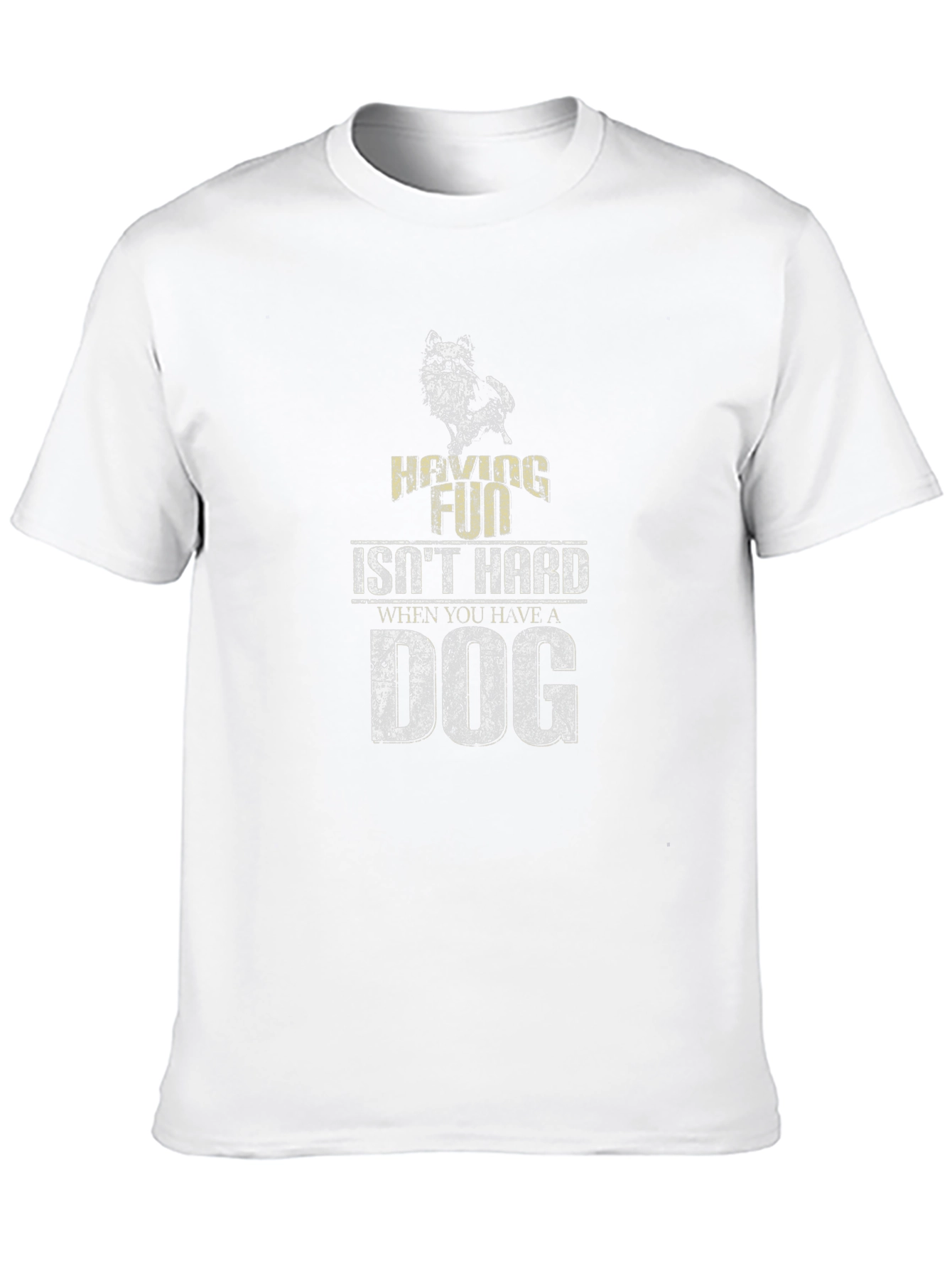 Black Having Fun Isn't Hard T-Shirt - Dog Lover Apparel view 10