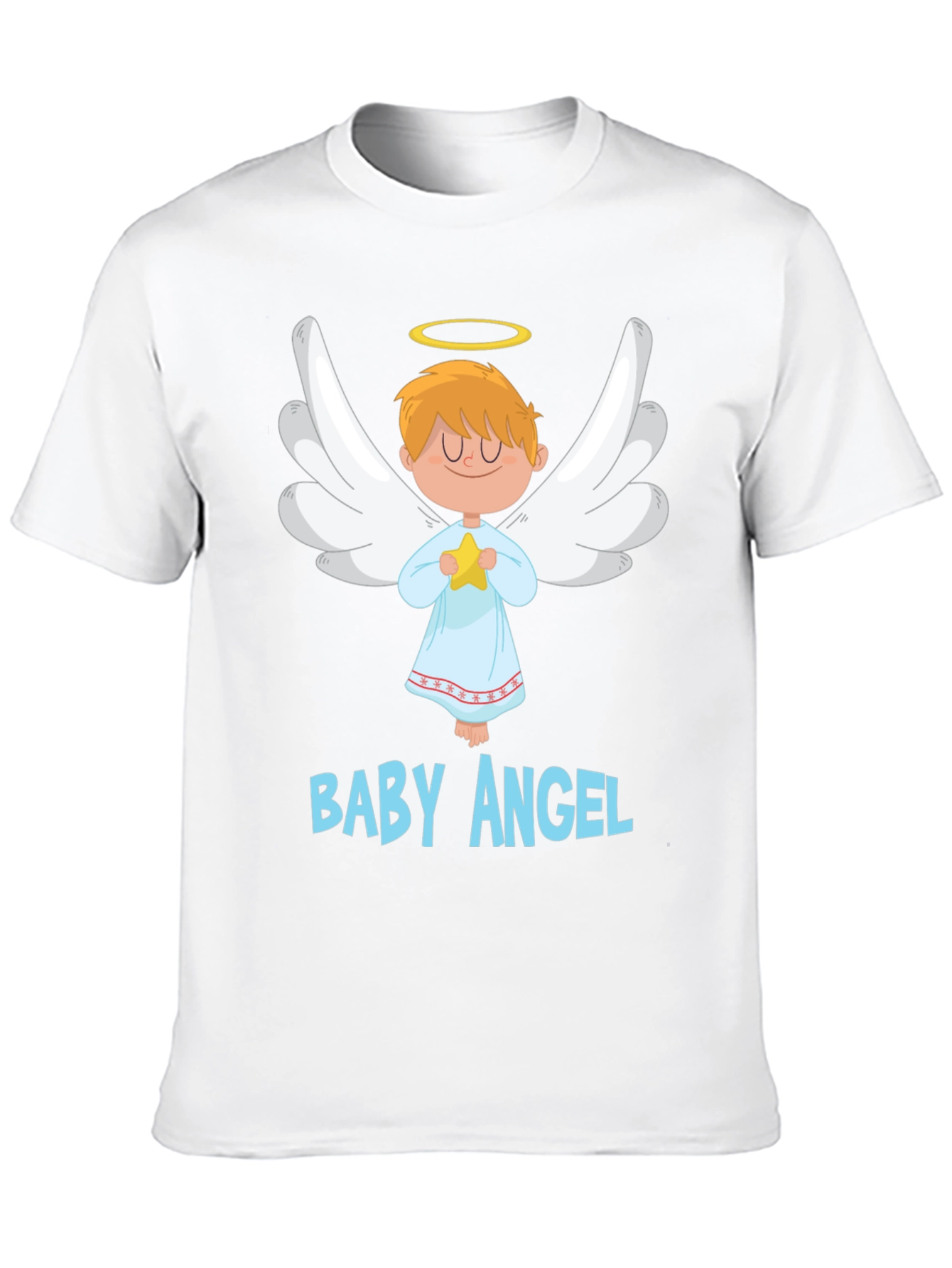 Black Baby Angel Graphic Tee - Cute & Comfortable Black T-Shirt view 10