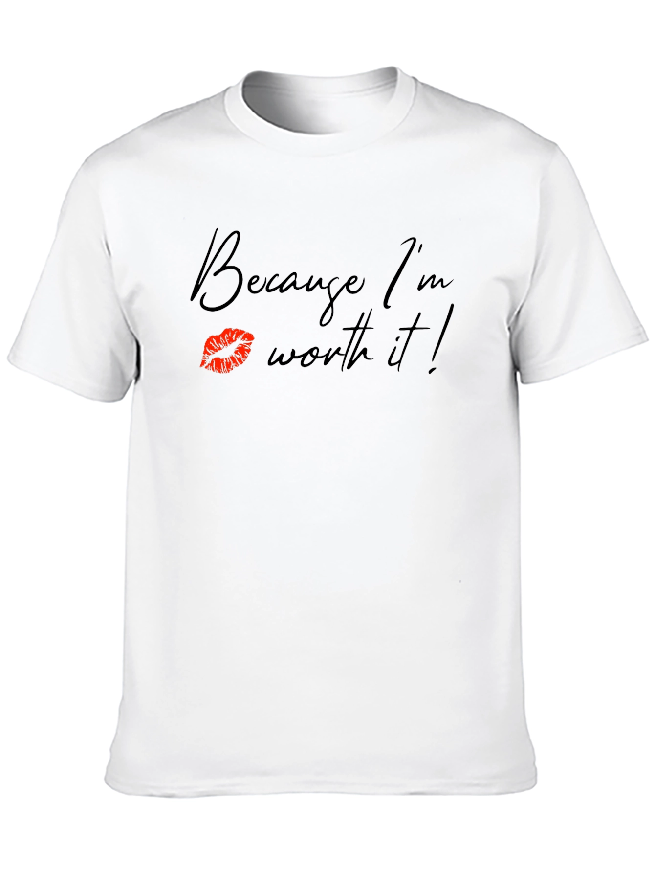 Black Because I'm Worth It! Black Graphic Tee view 10