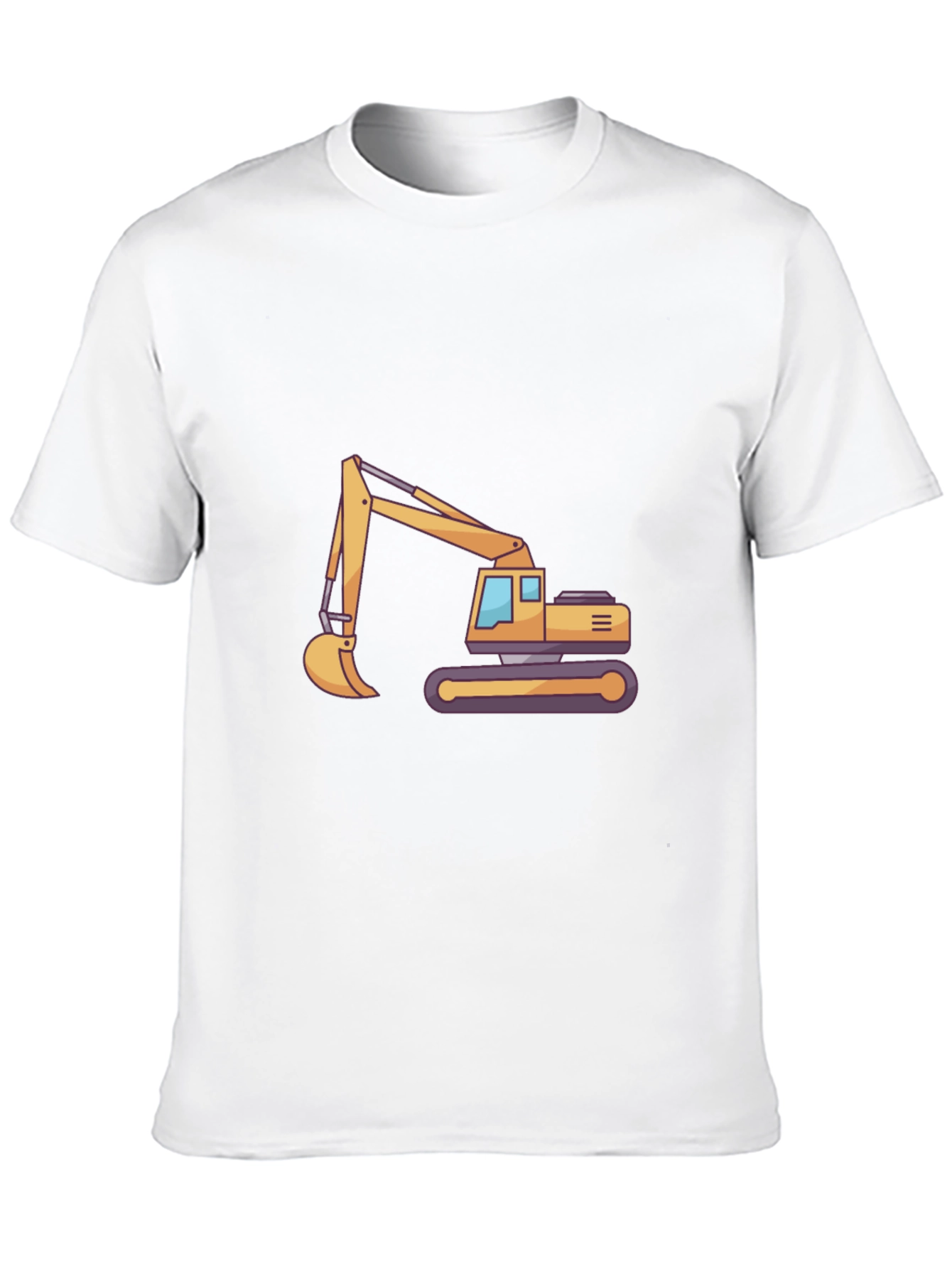 Black Excavator Graphic Tee - Construction Vehicle T-Shirt view 10