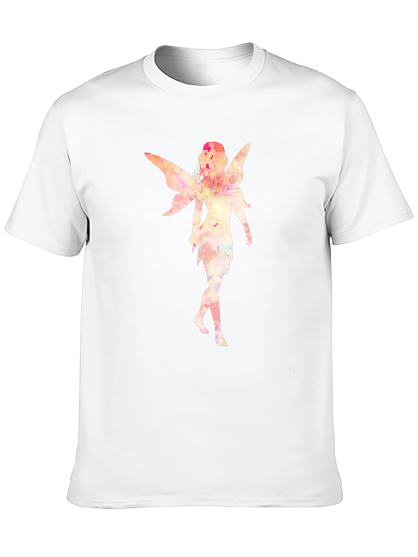 Black Fairy Graphic Tee - Black Cotton Casual Shirt view 10