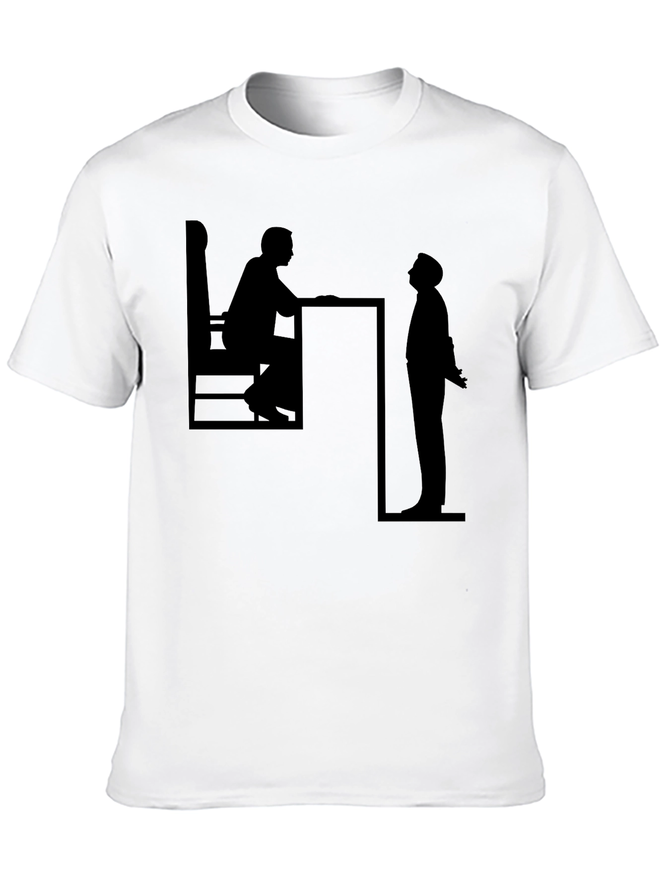 Black Silhouette Conversation Black T-Shirt view 10