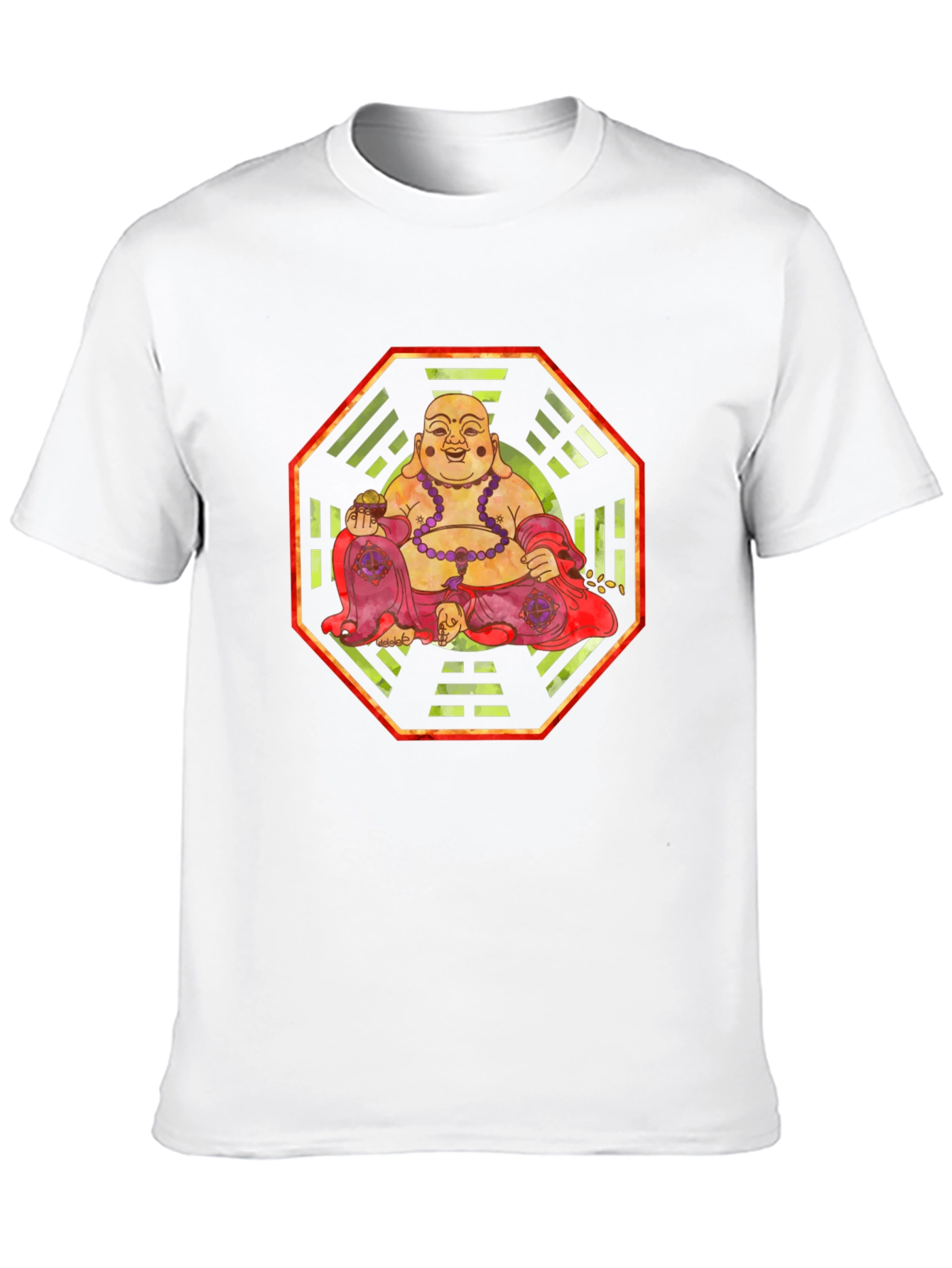 Laughing Buddha Graphic Tee - Zen Style - 10