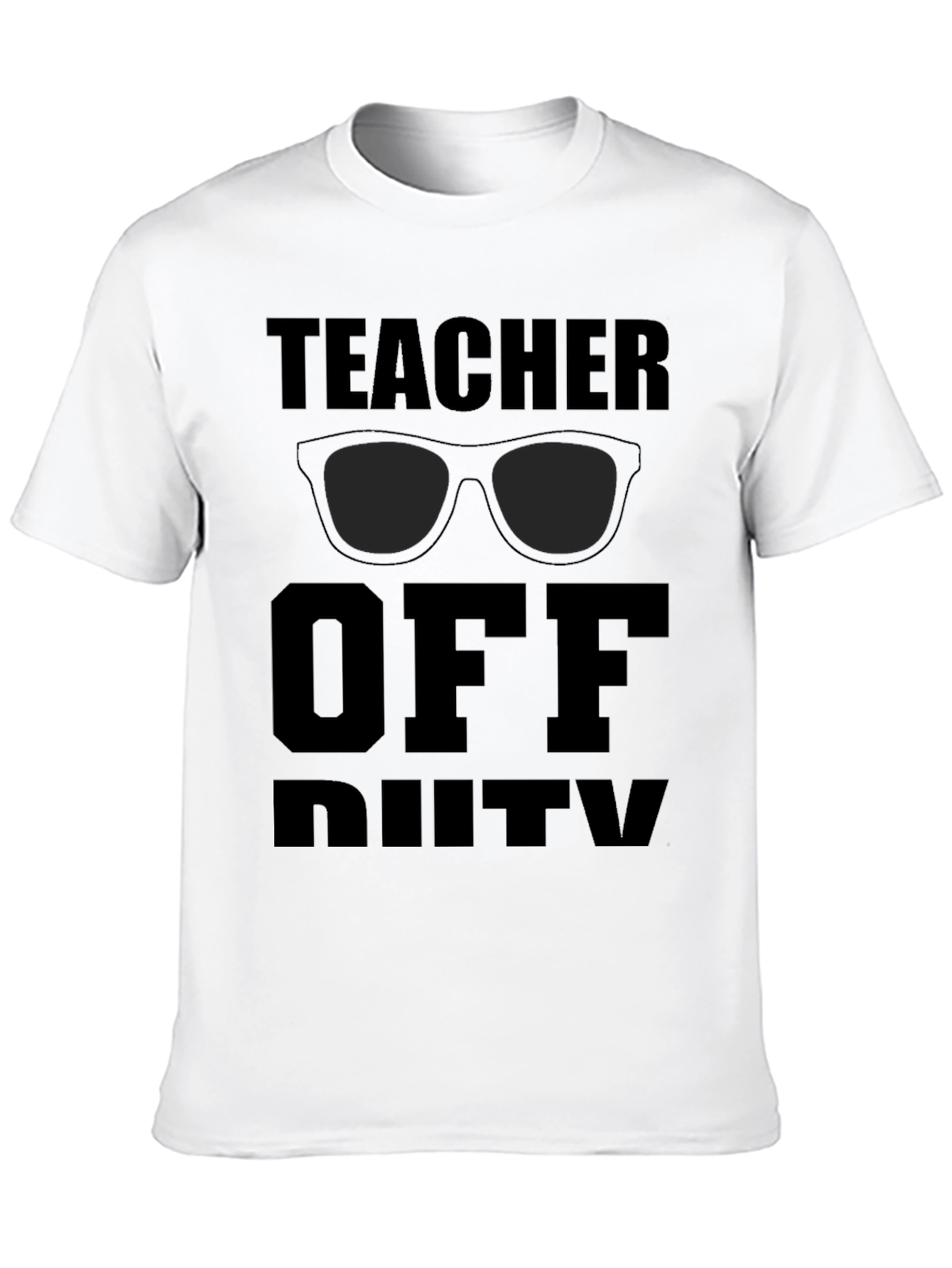 Black Teacher Off Duty T-Shirt - Summer Break Relax Mode view 10