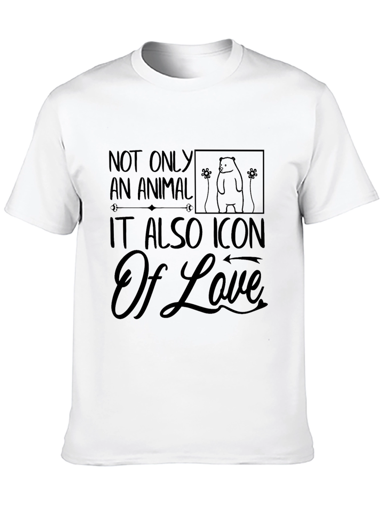 Black Animal Lover Graphic Tee - Icon of Love view 10
