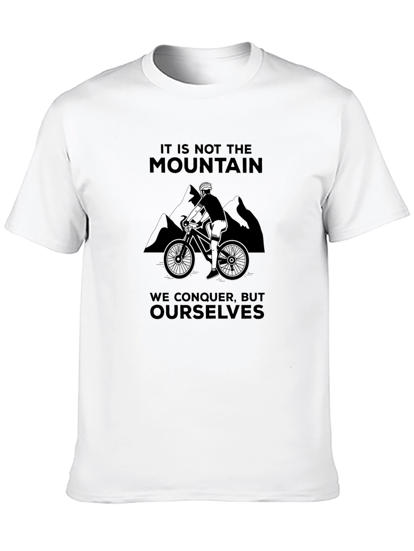 Black Mountain Biking T-Shirt - Conquer Yourself view 10