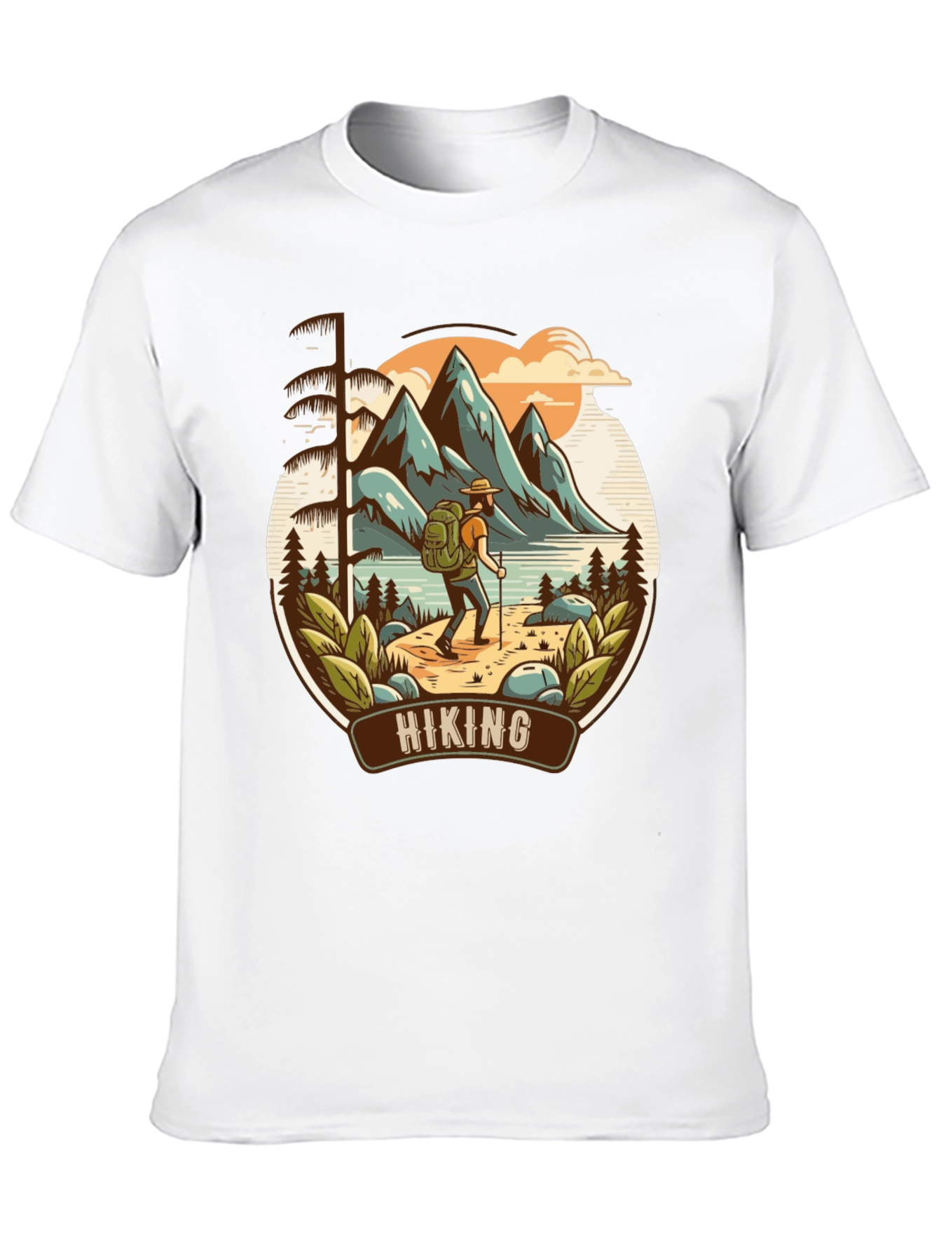 Black Hiking Adventure Graphic Tee view 10