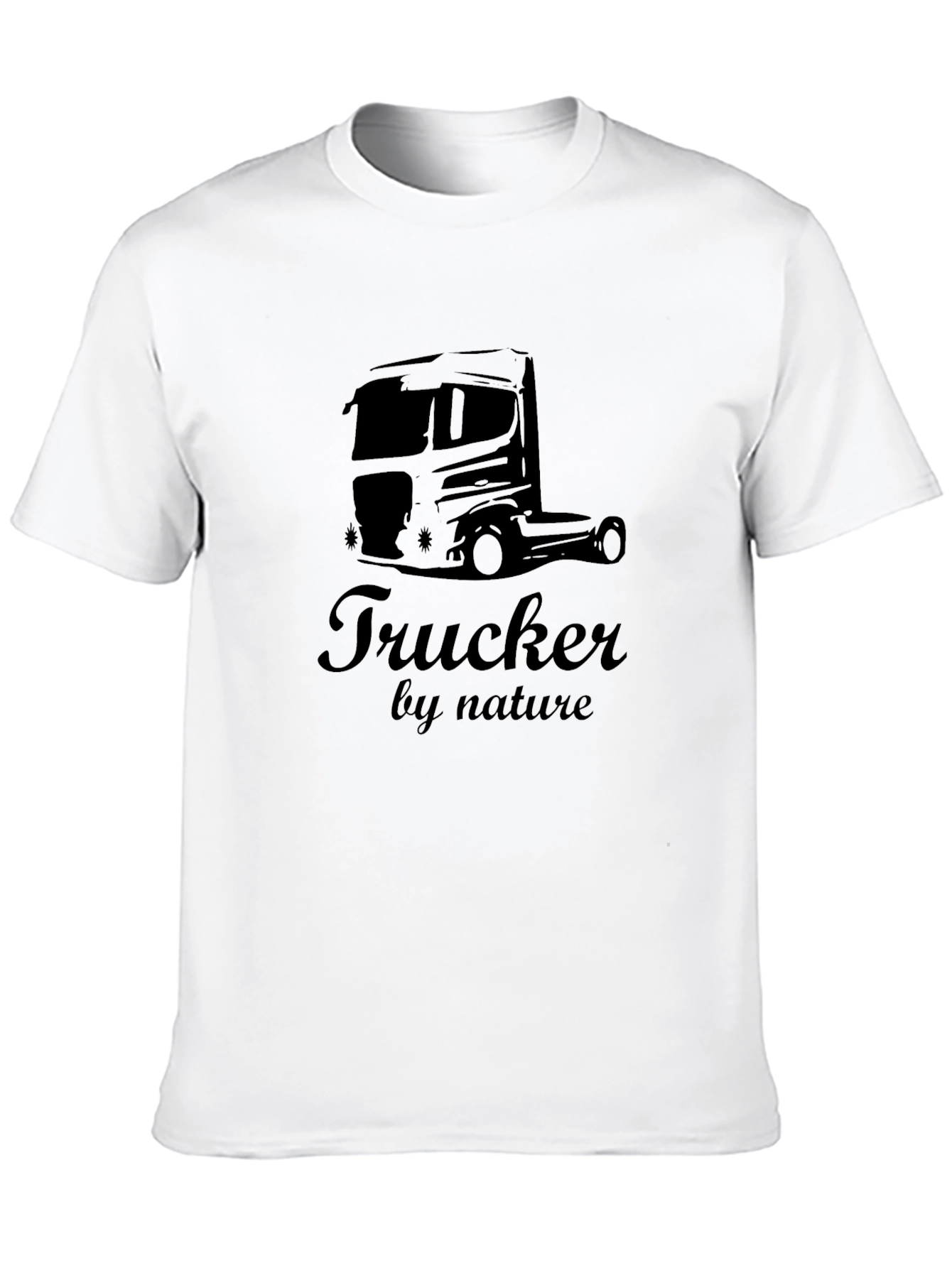Black Trucker By Nature Graphic Tee - Black view 10